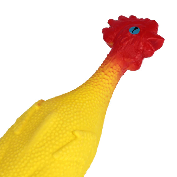 Šunų žaislas Guminė višta (9×34 cm)