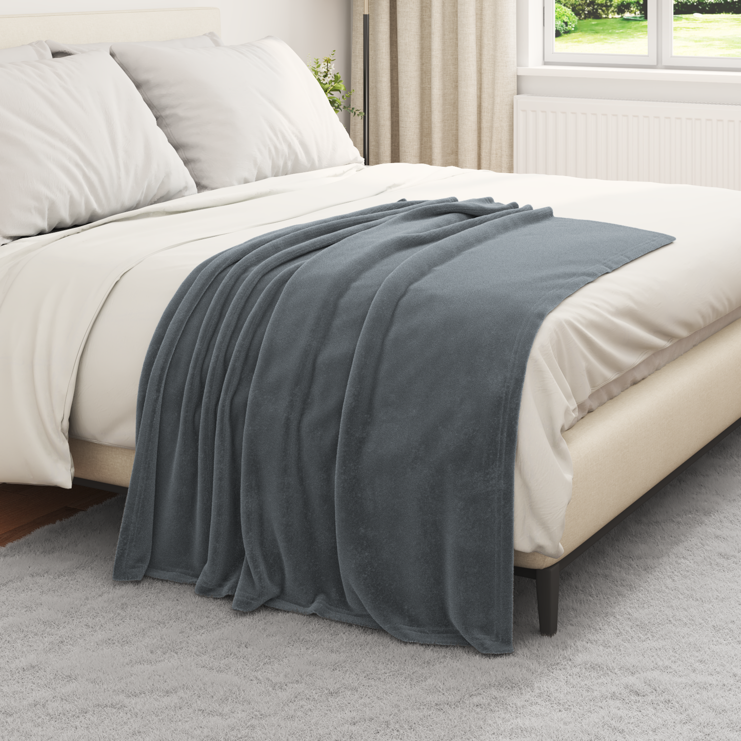 Apklotas Tamsiai pilka 130 x 150 cm Flysas