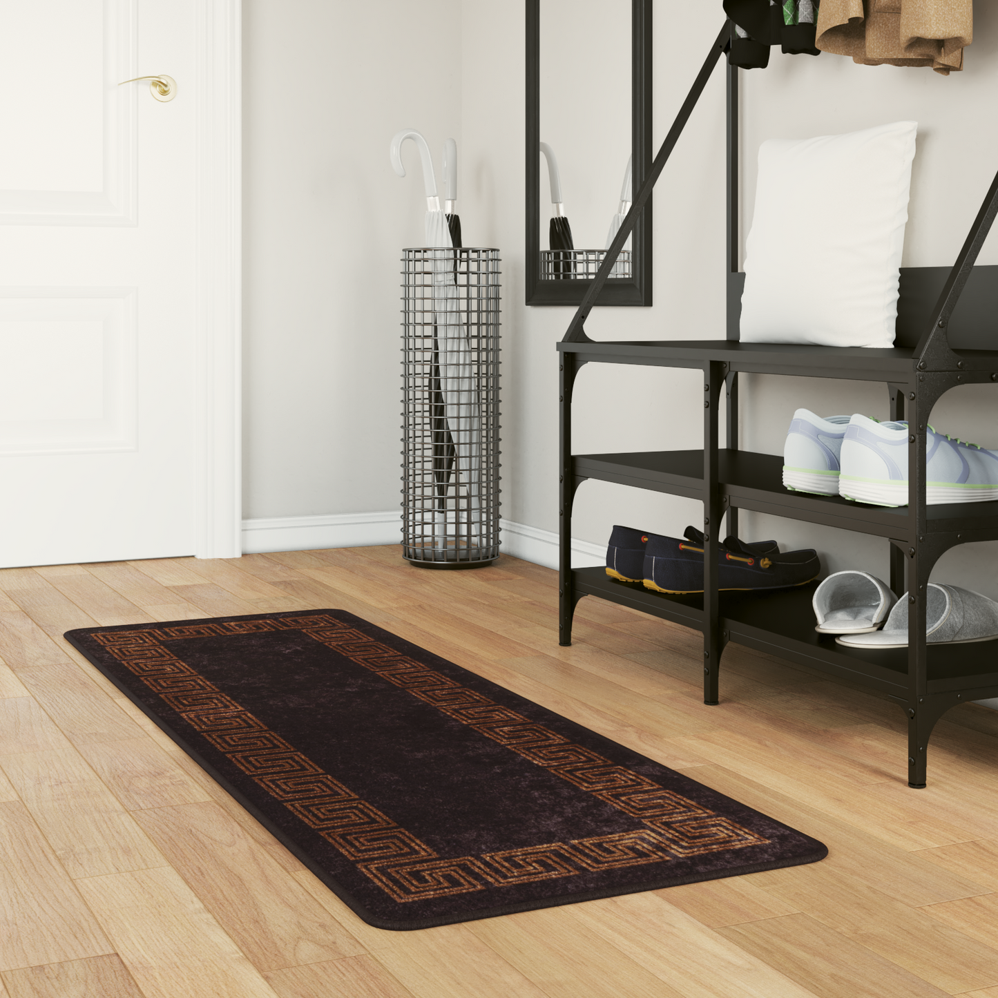 Kilimėlis MARSA Juodas 50 x 150 cm Poliesteris ir PVC