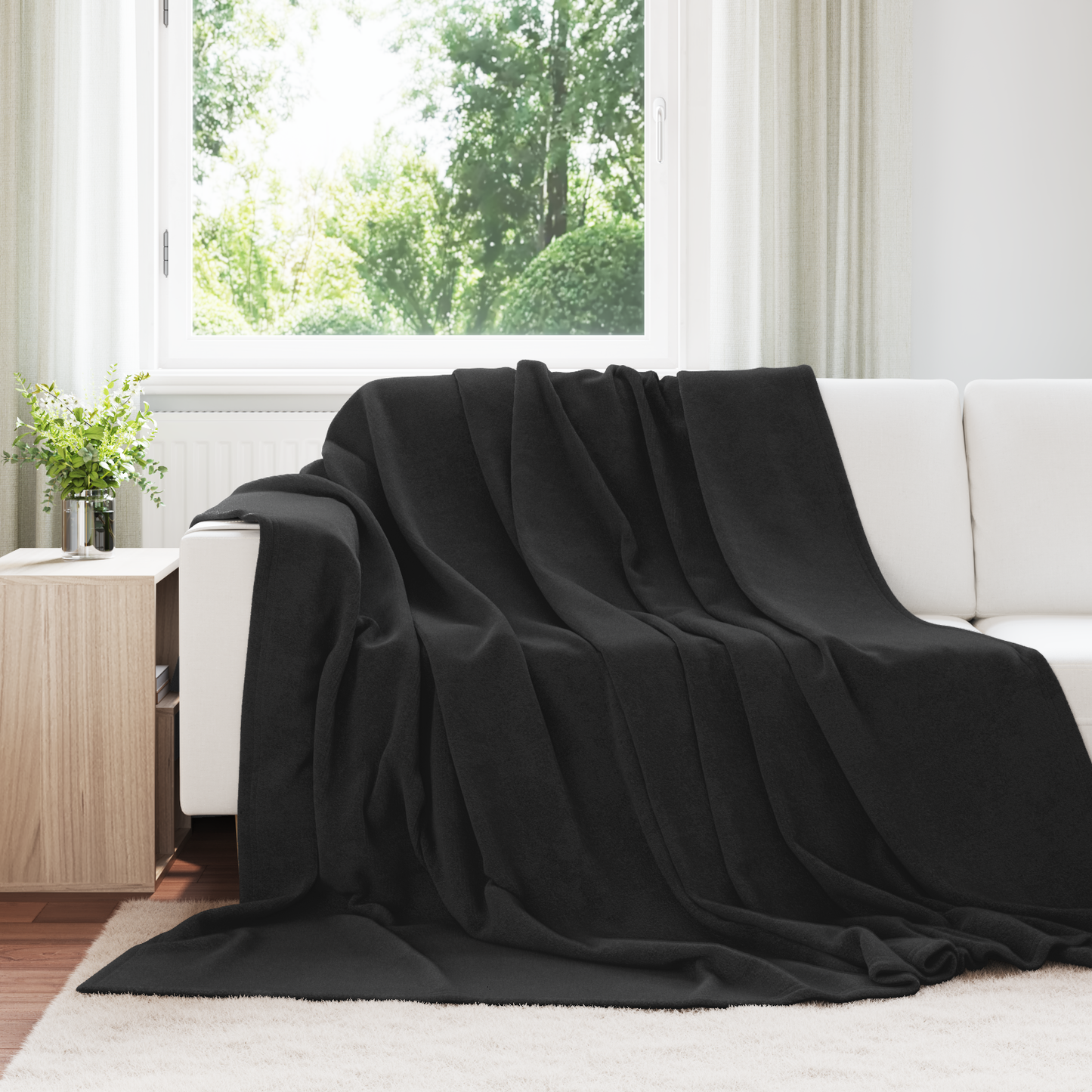 Mesti antklodės 6 pcs Juoda 240 x 270 cm Flysas
