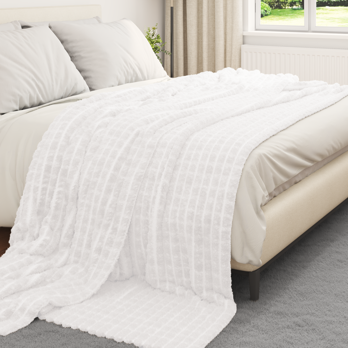 Mesti antklodės 6 pcs Balta 240 x 220 cm Flysas