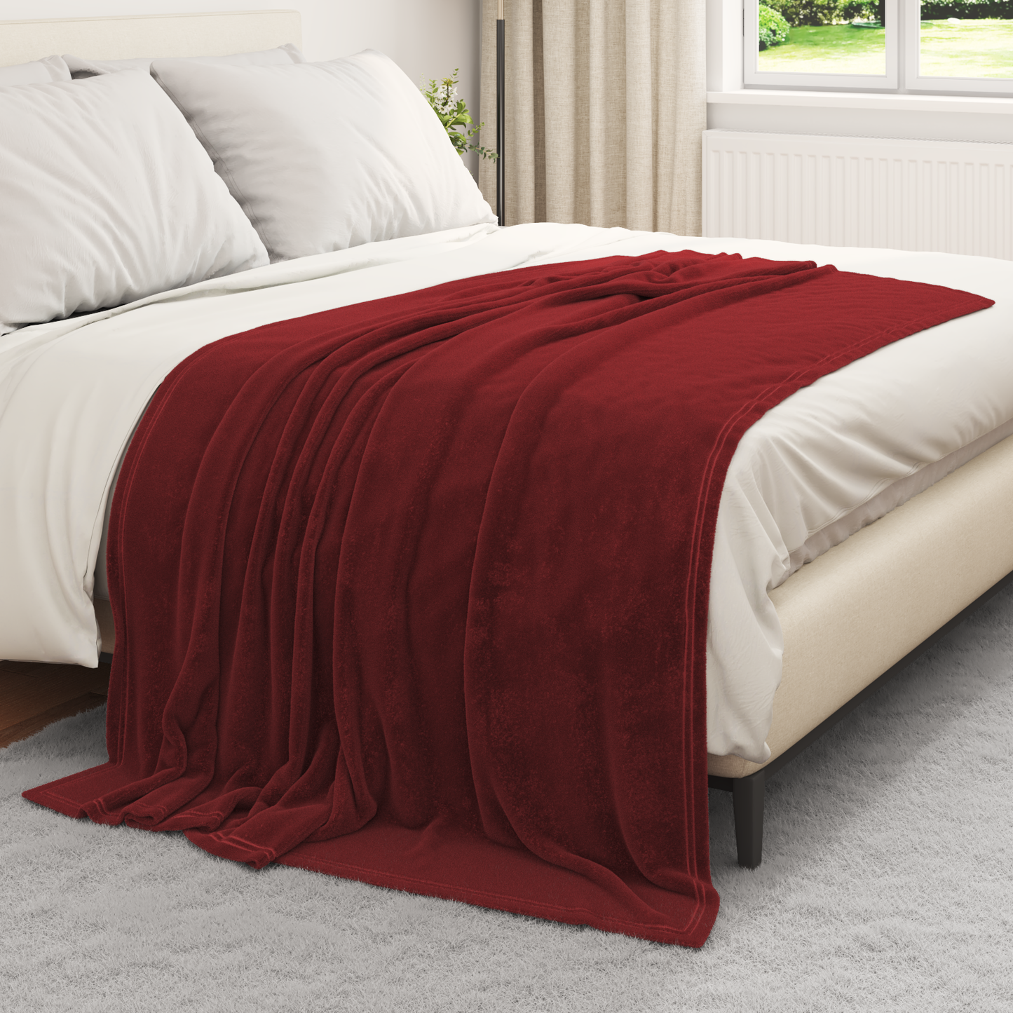 Apklotas Bordo raudona 150 x 200 cm Flysas