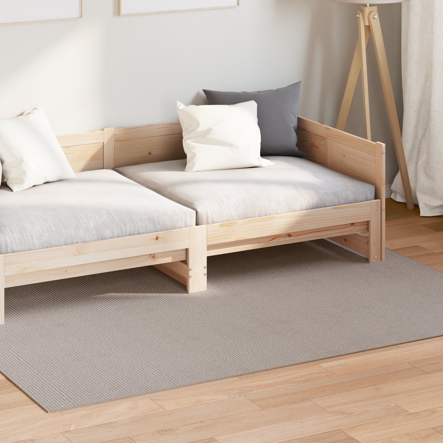Zoninės kiliminės dangos LUGO Kremas ir Taupe 170 x 120 cm