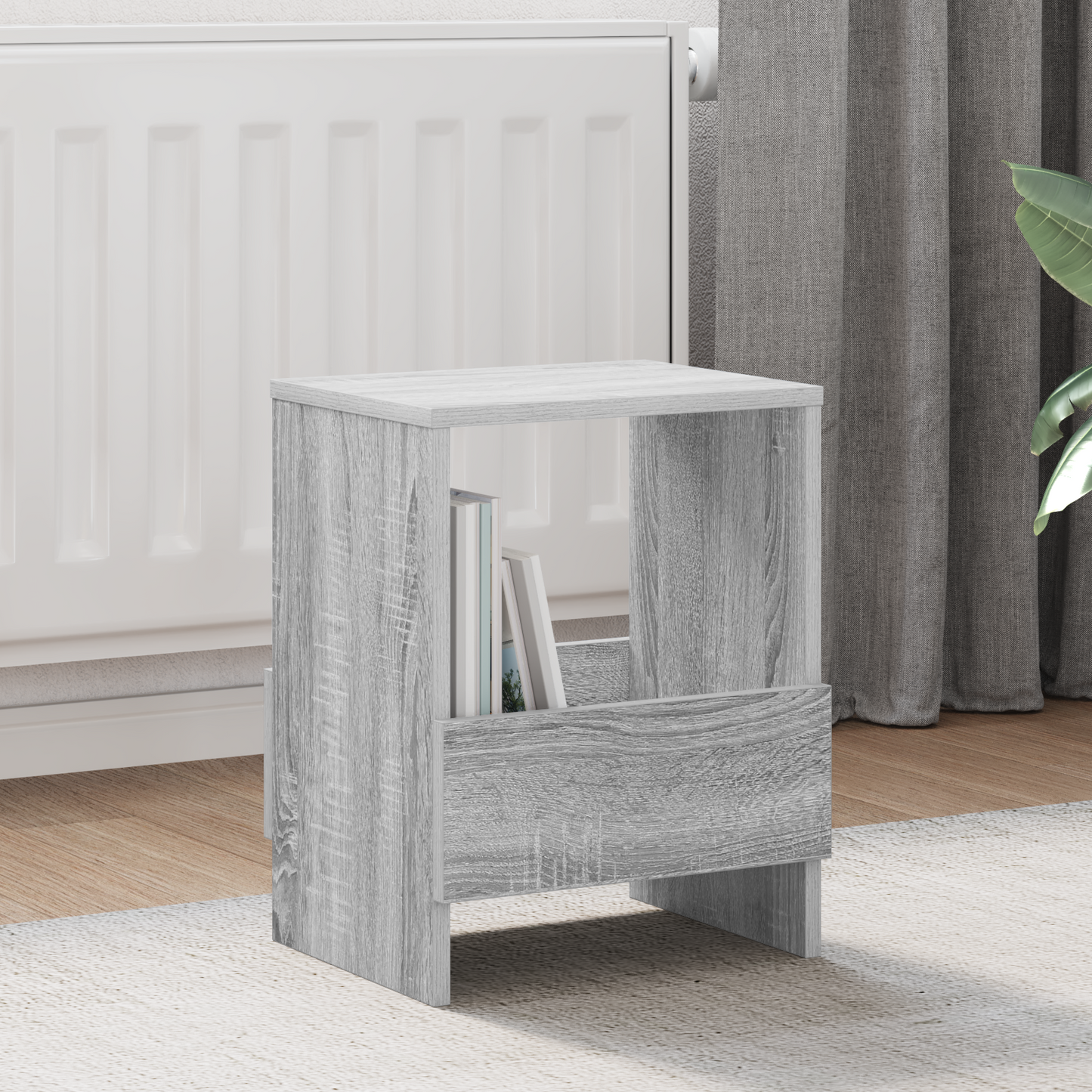Žurnalų stovas 2 pcs Pilkas Sonoma 35 x 30 x 45 cm
