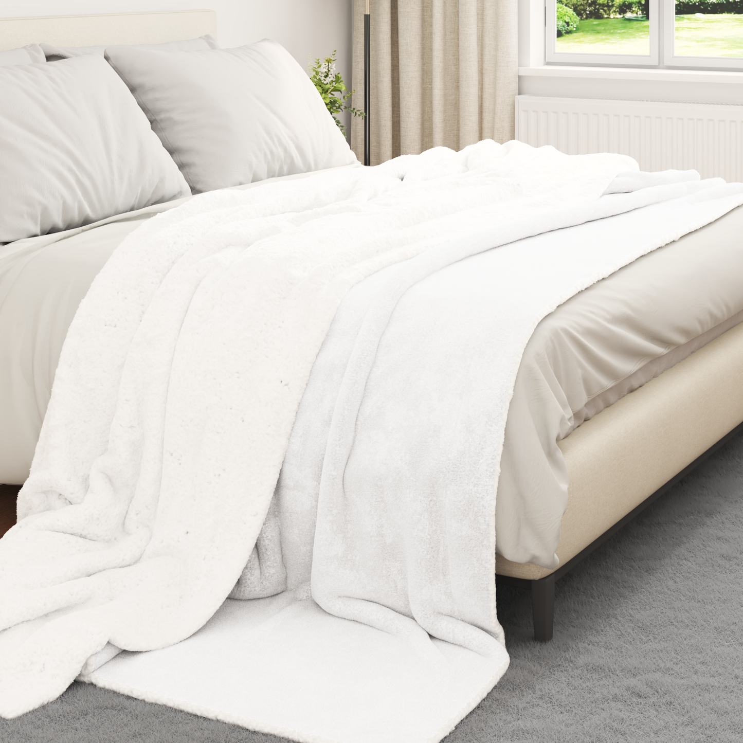 Apklotas Balta 240 x 270 cm Flysas