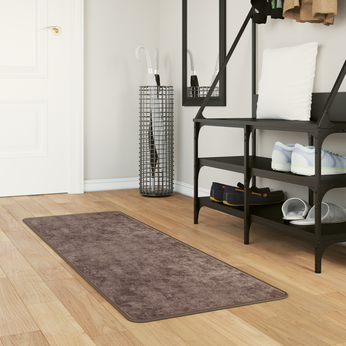 Kilimėlis MARSA Pilka 150 x 50 cm Poliesteris ir PVC
