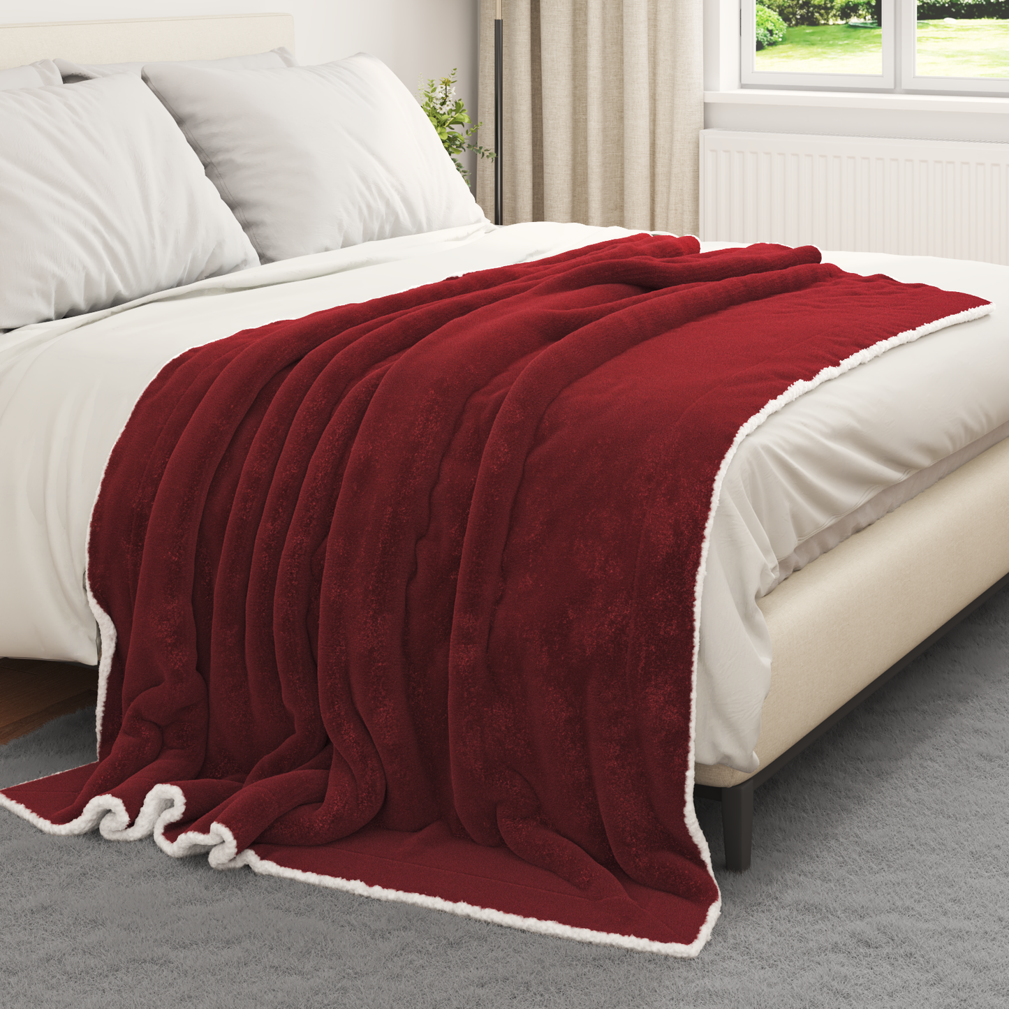 Apklotas Bordo raudona 150 x 200 cm Flysas
