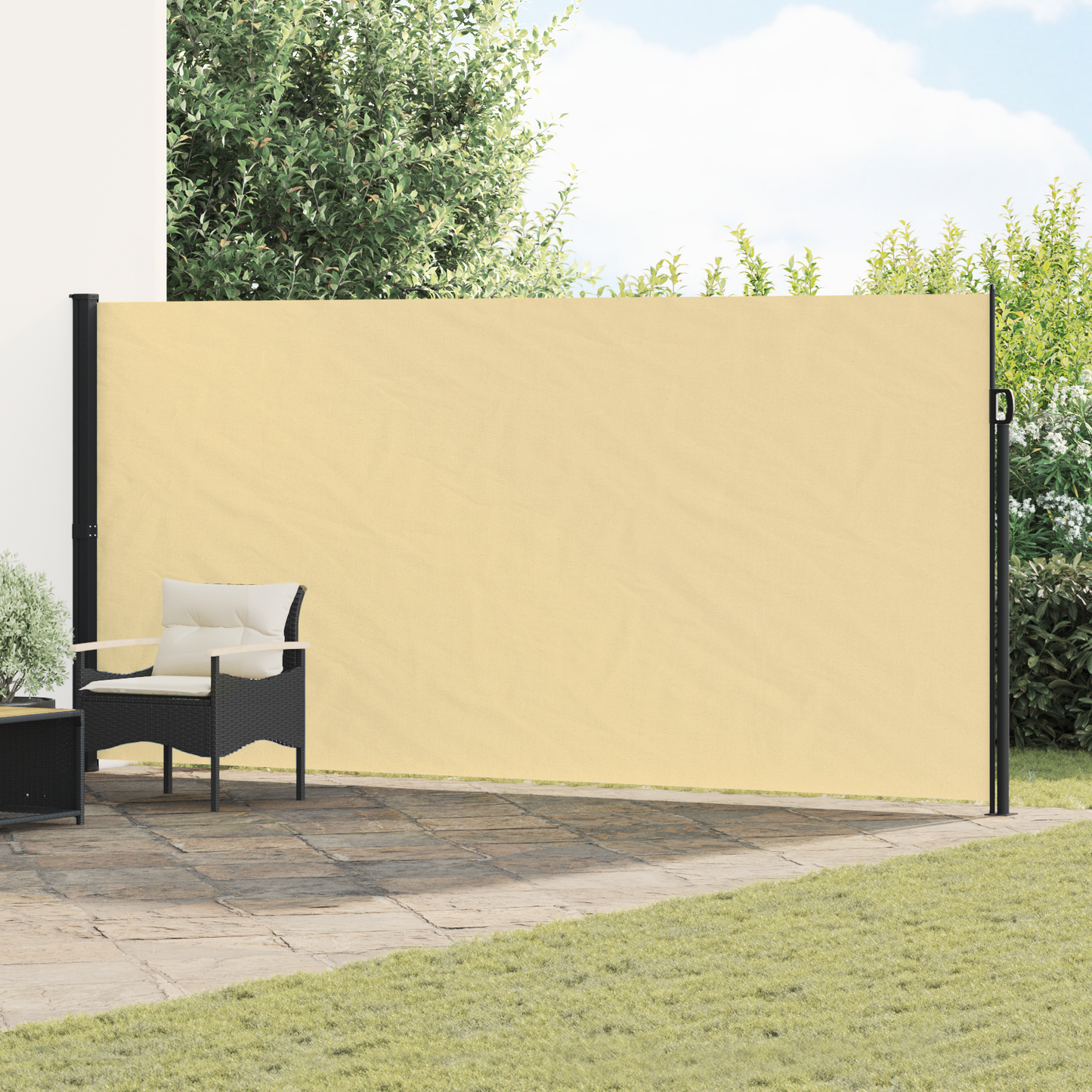 Ištraukiama šoninė užuolaida Smėlio 300 x 200 cm Poliesteris