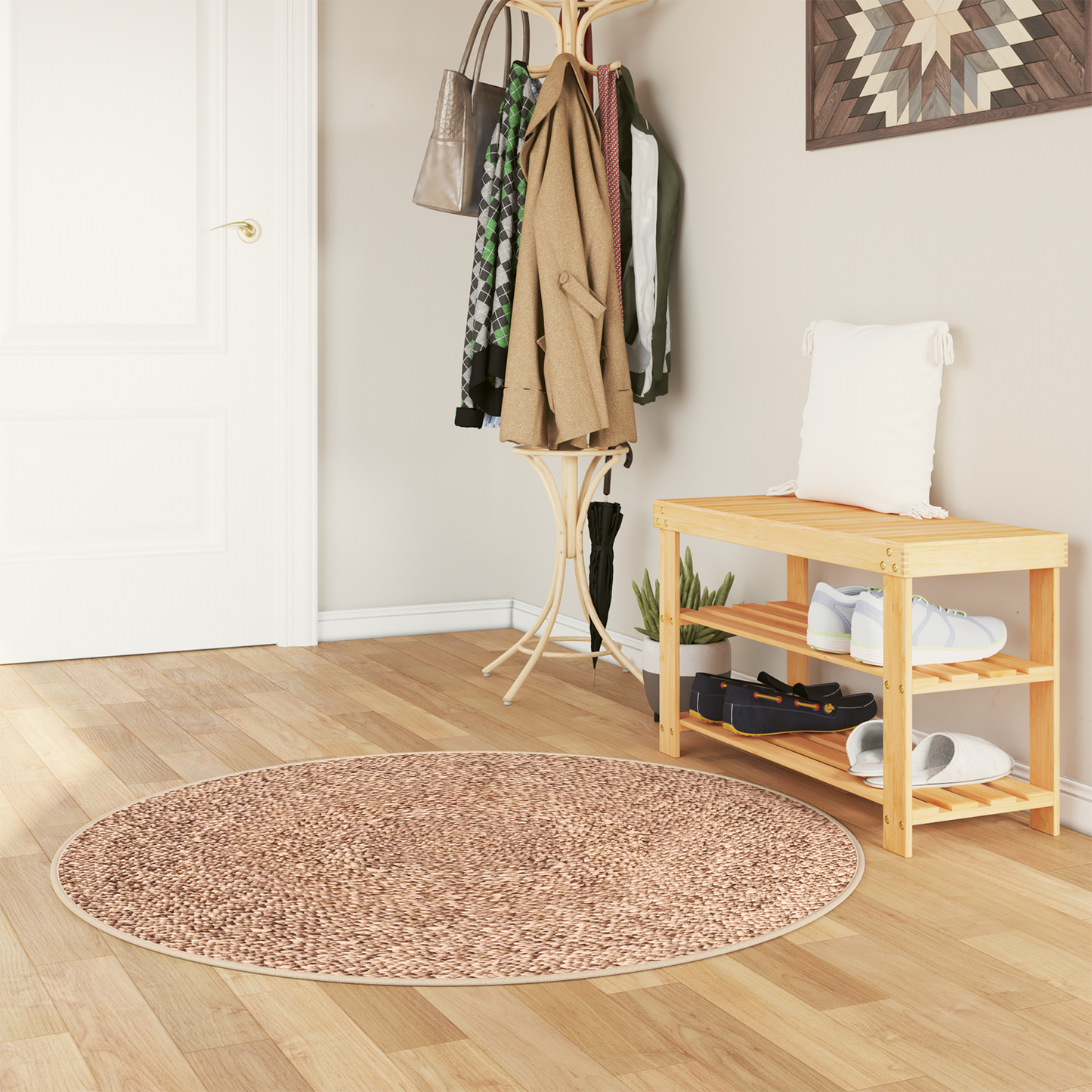 Kilimėlis MARSA Geltona 120 x 120 cm Poliesteris ir PVC