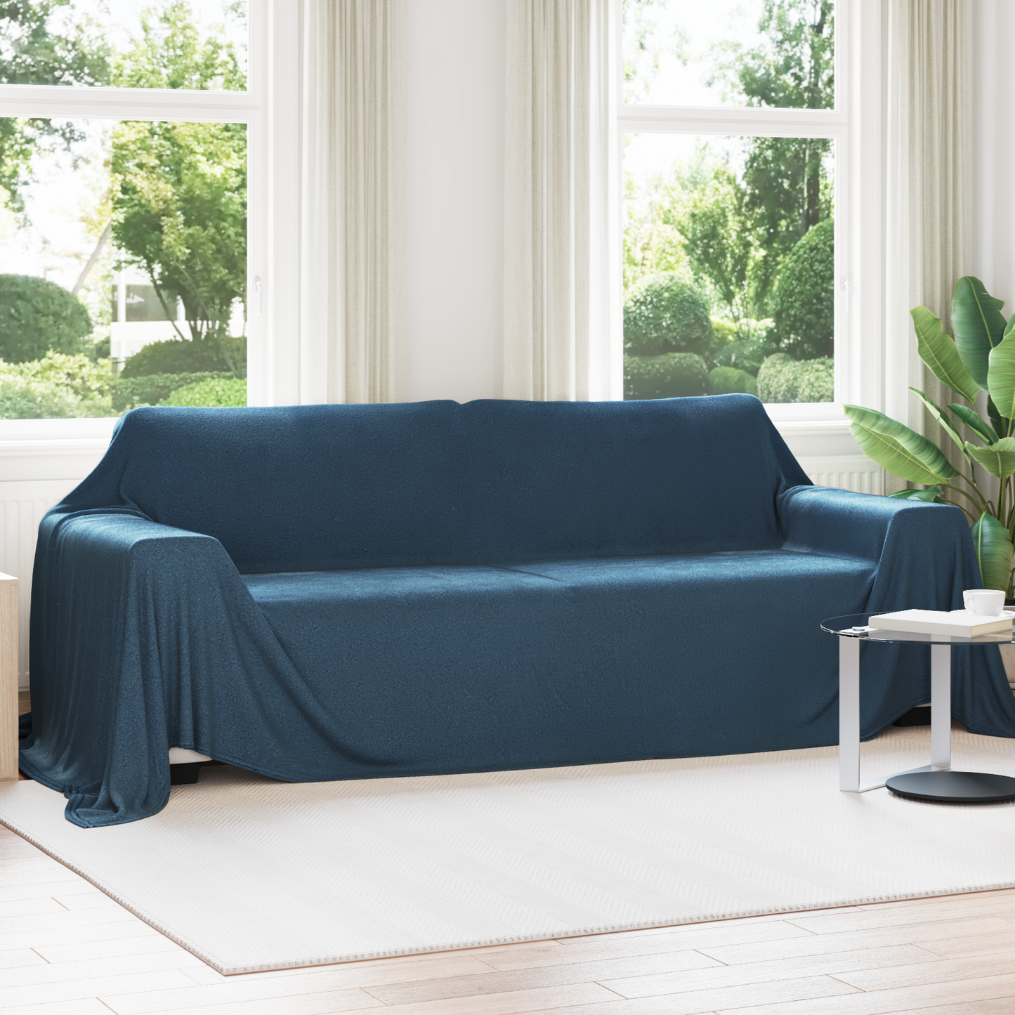 Mesti antklodės 6 pcs Jūrinė mėlyna 350 x 270 cm Flysas