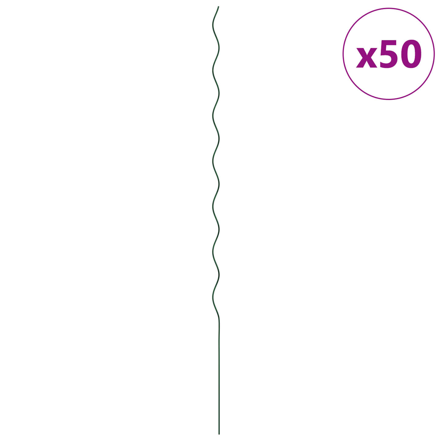 Spiraliniai Augalų Laikikliai 50 vnt 170 cm Plienas