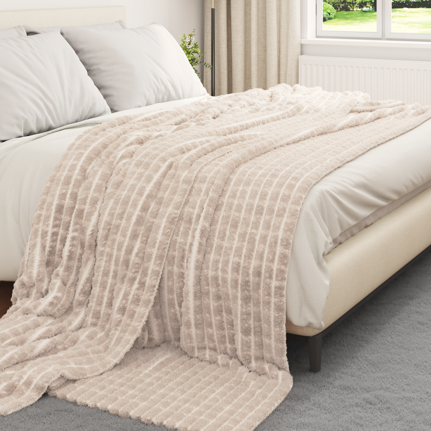 Mesti antklodės 6 pcs Smėlio 240 x 220 cm Flysas