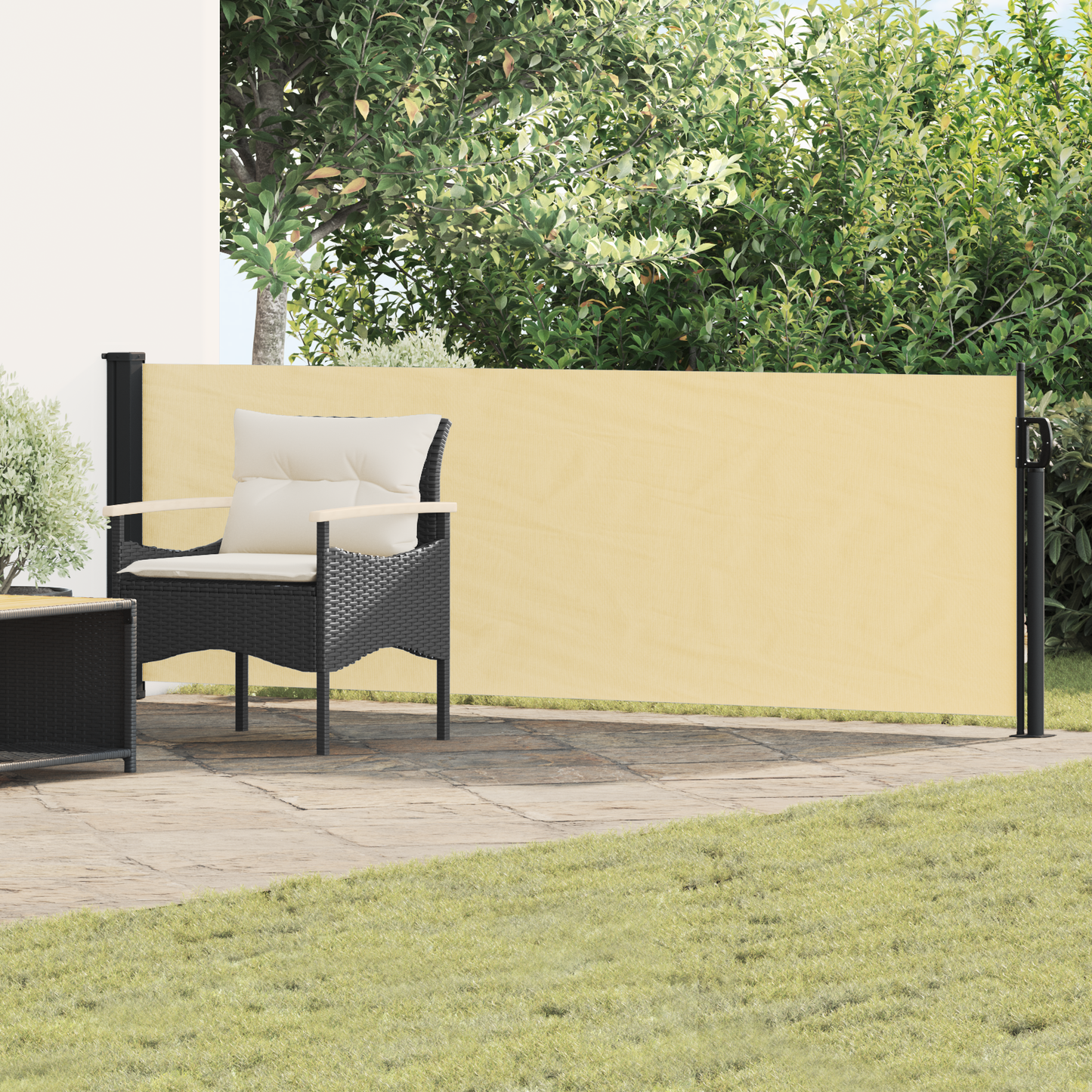 Ištraukiama šoninė užuolaida Smėlio 300 x 100 cm Poliesteris