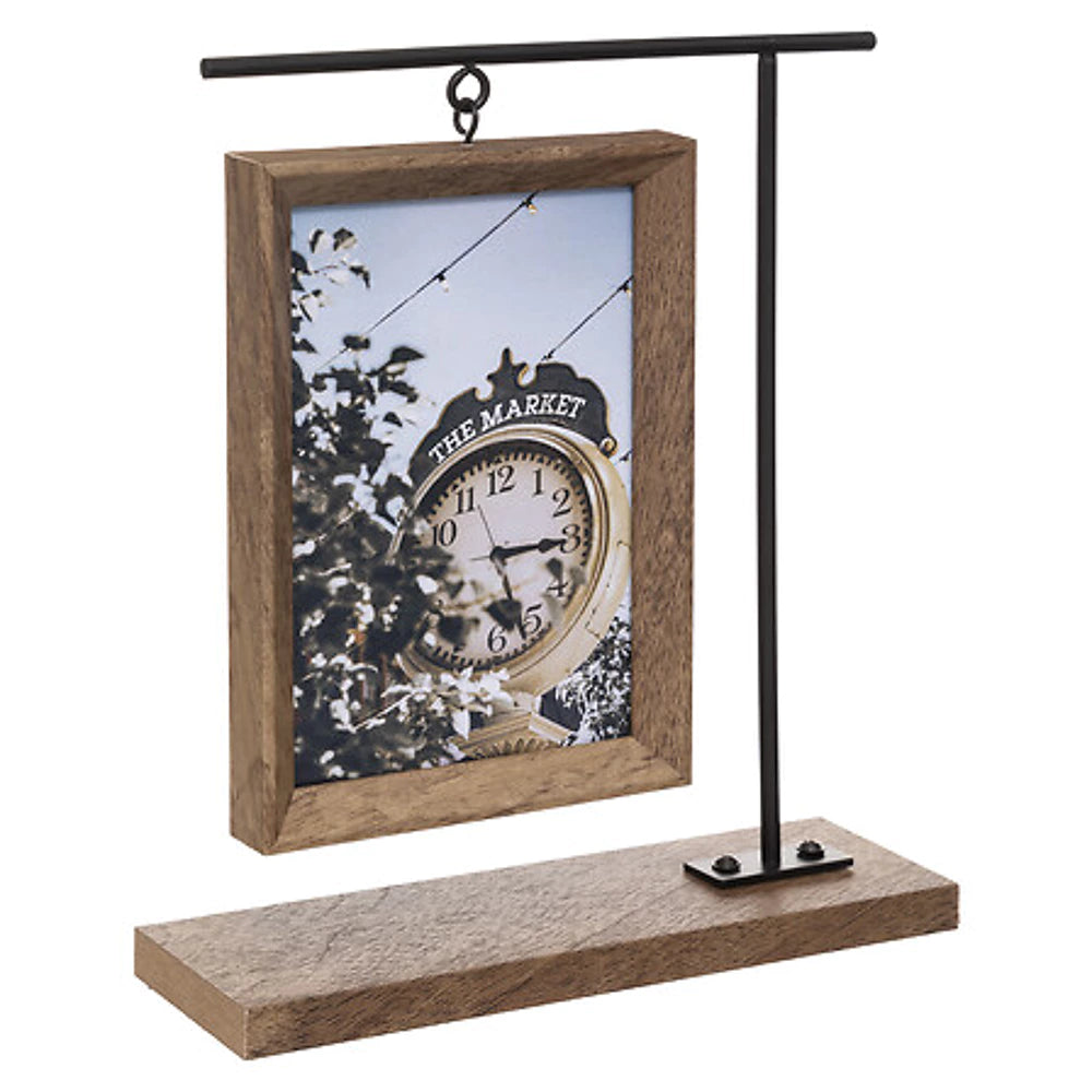 Pakabinamas nuotraukos rėmelis ( 10x15 cm, rudas)