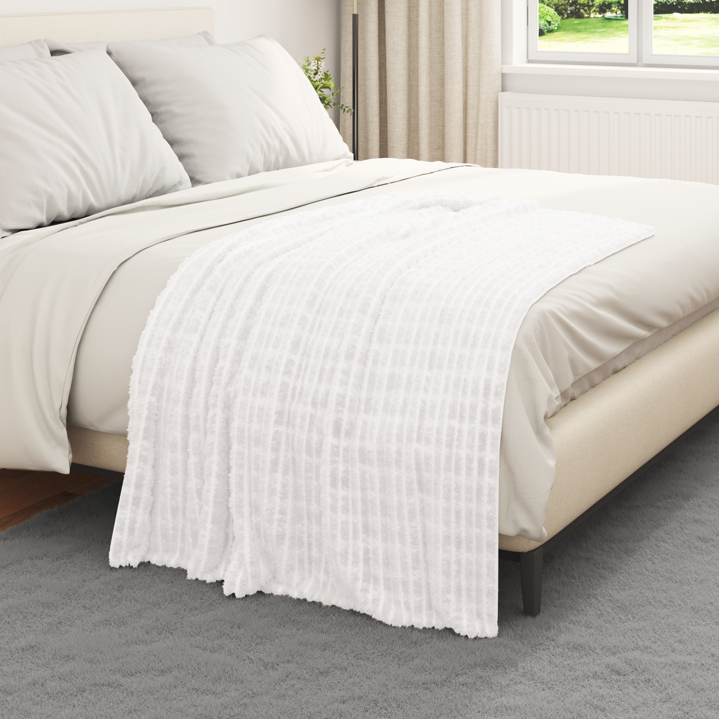 Mesti antklodės 6 pcs Balta 150 x 130 cm Flysas