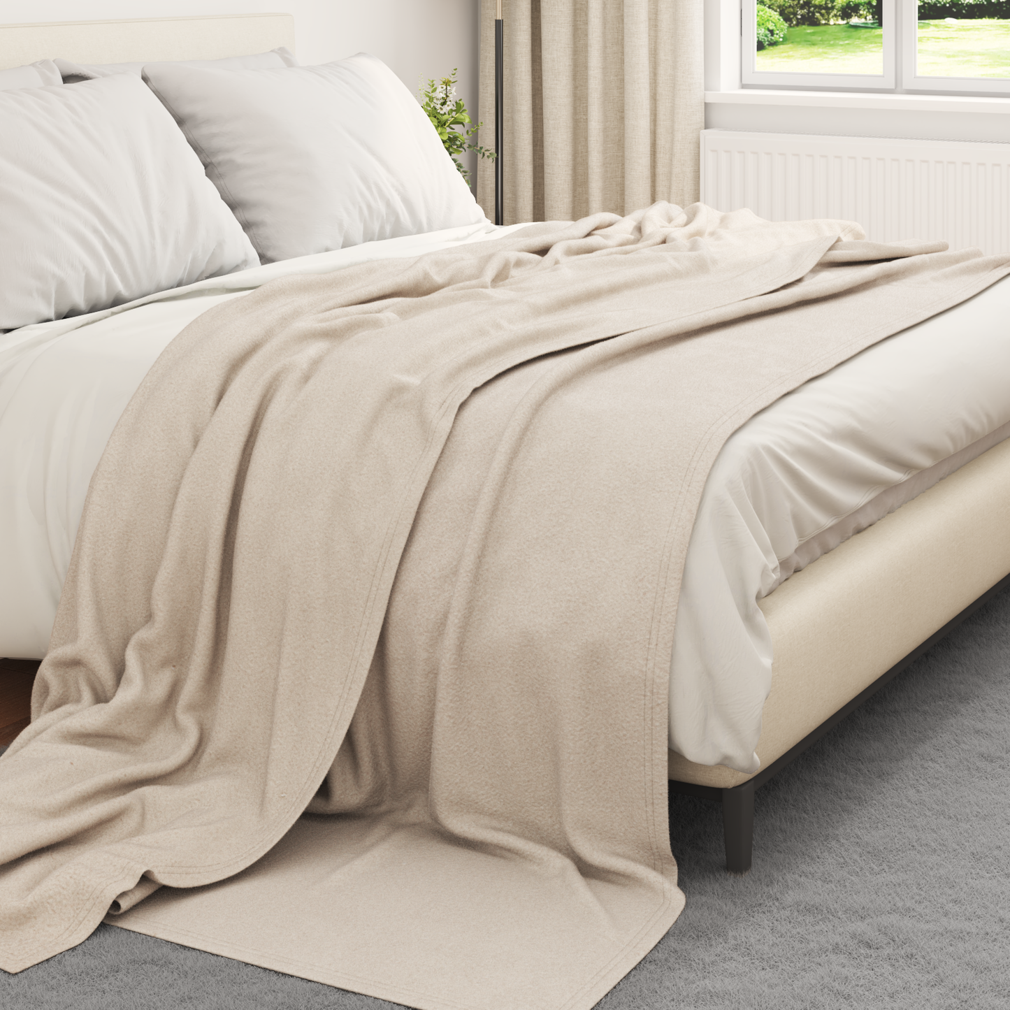 Mesti antklodės 24 pcs Smėlio 240 x 220 cm Flysas