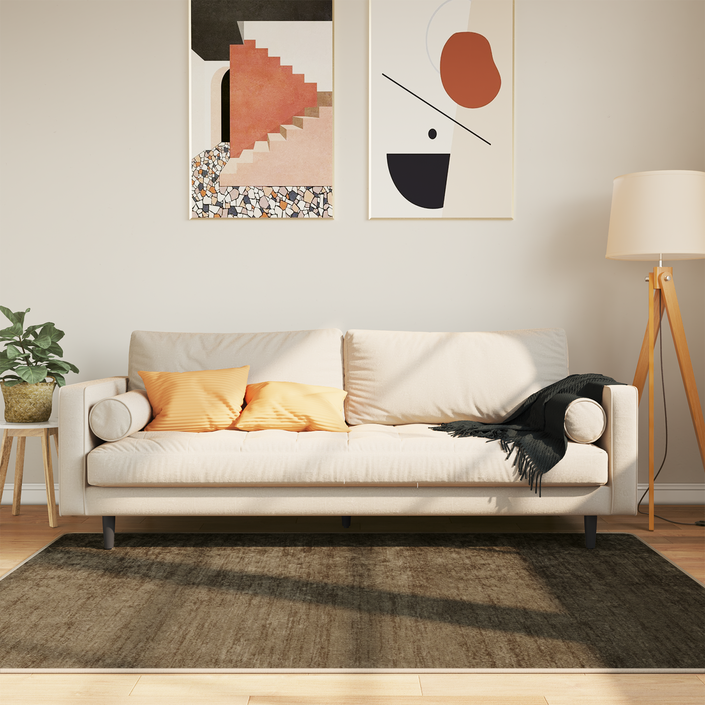 Kilimėlis MARSA Miško Žalia 170 x 120 cm Poliesteris ir PVC