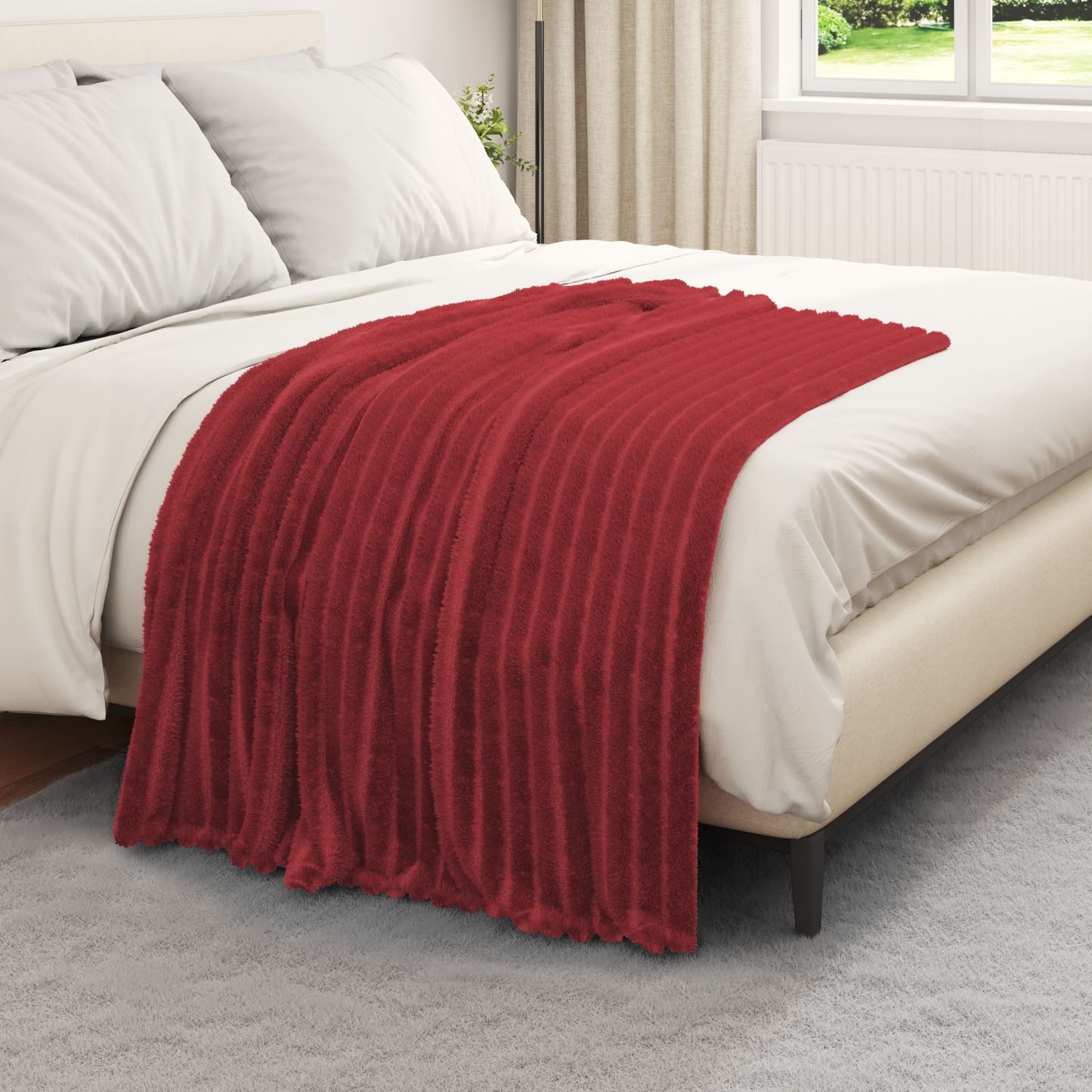 Apklotas Bordo raudona 150 x 130 cm Flysas