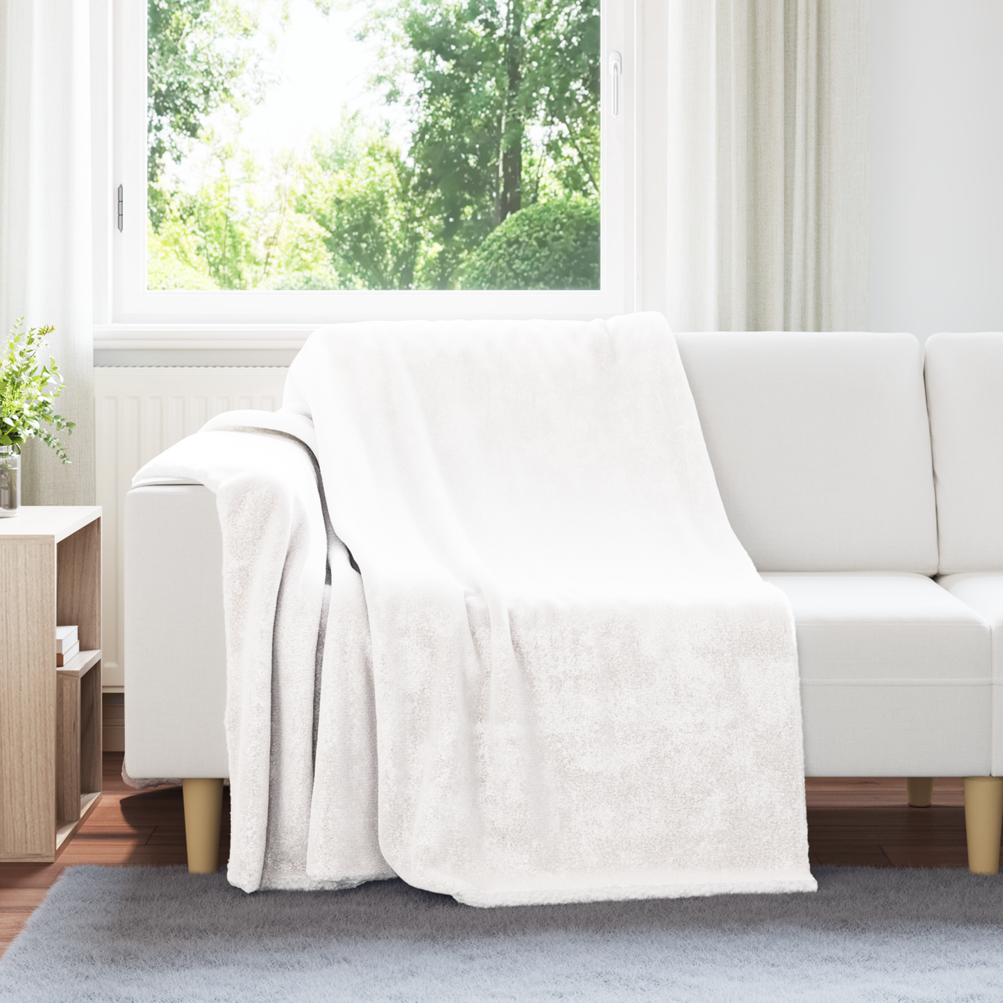 Apklotas Balta 150 x 200 cm Flysas