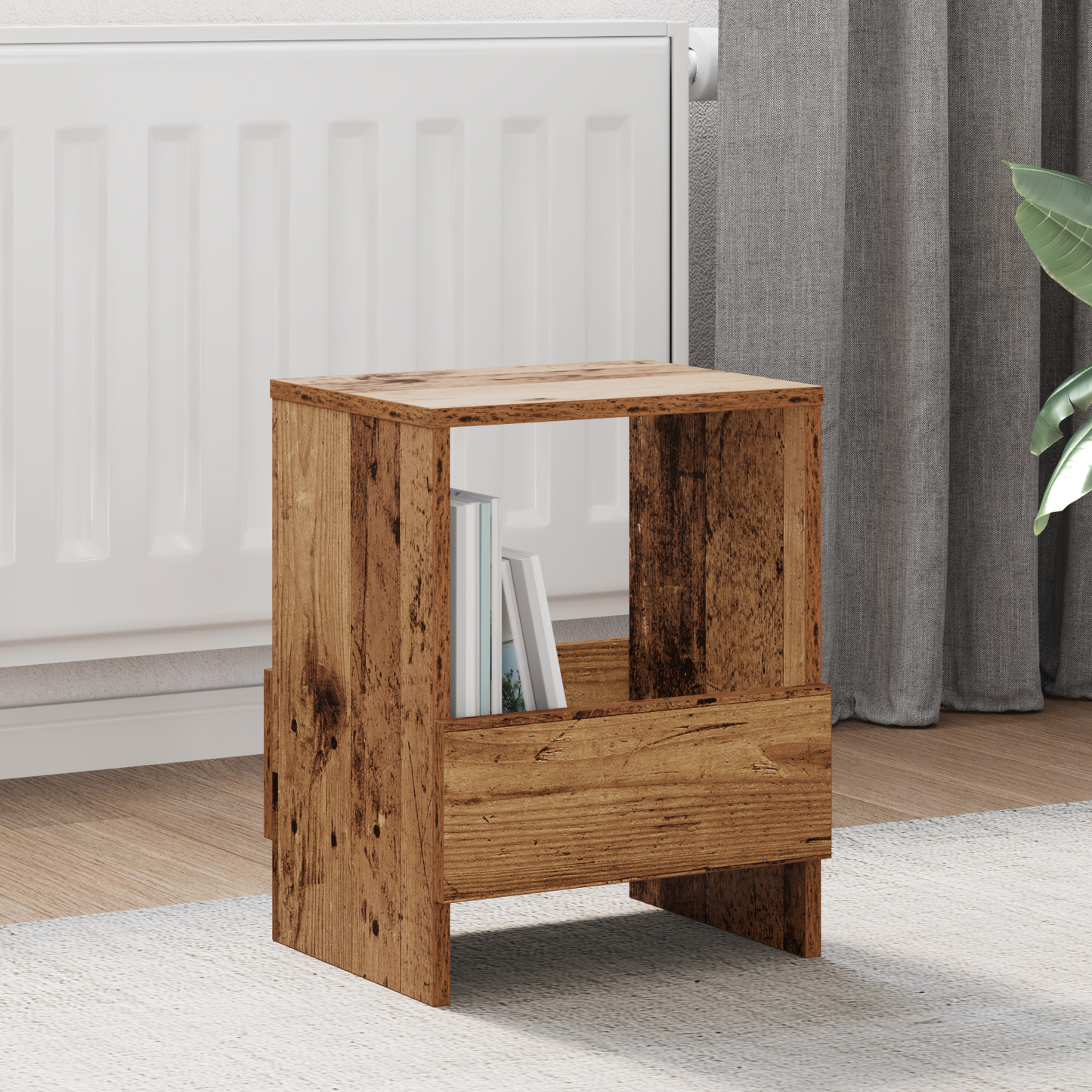 Žurnalų stovas 2 pcs Senas medis 35 x 30 x 45 cm