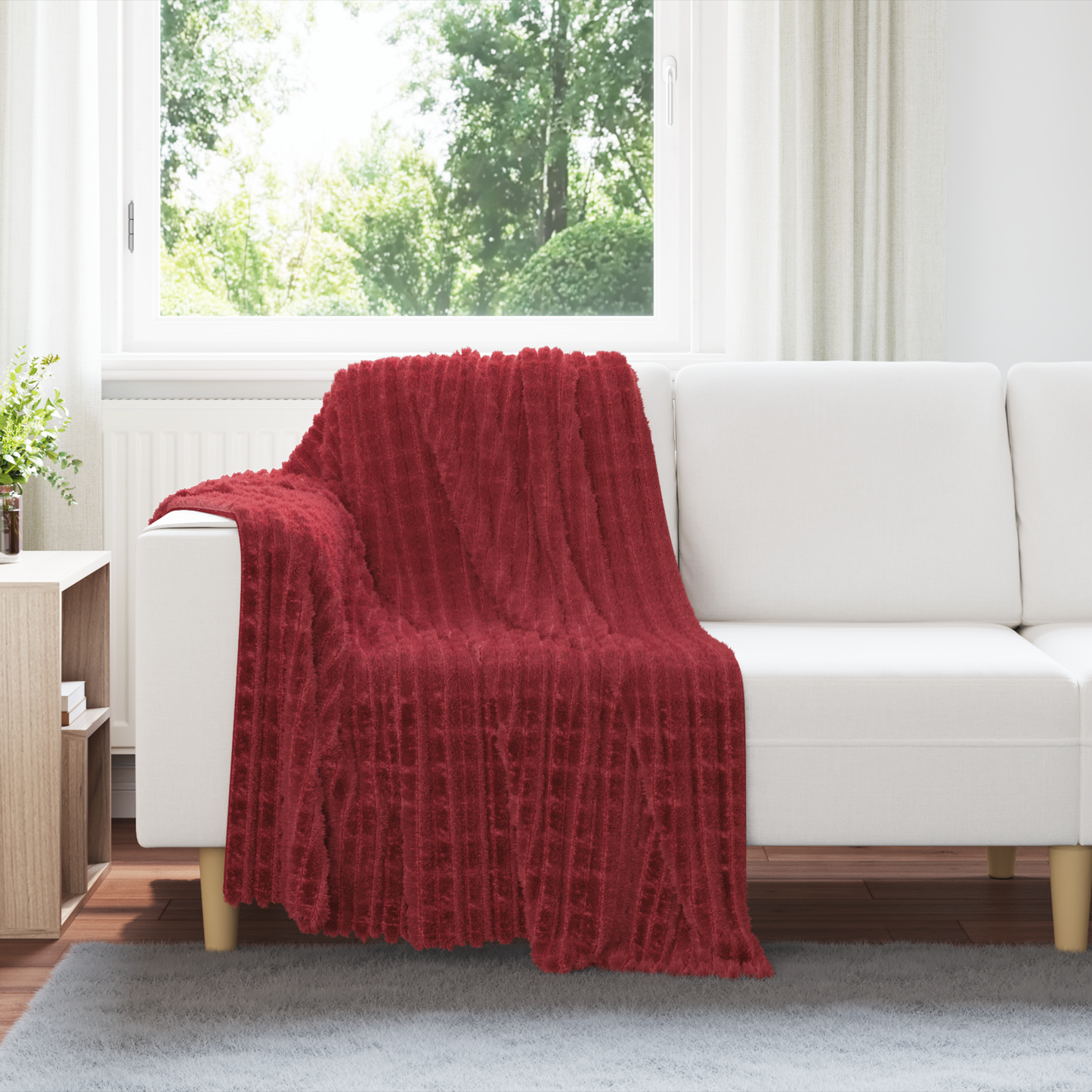 Apklotas Bordo raudona 150 x 130 cm Flysas