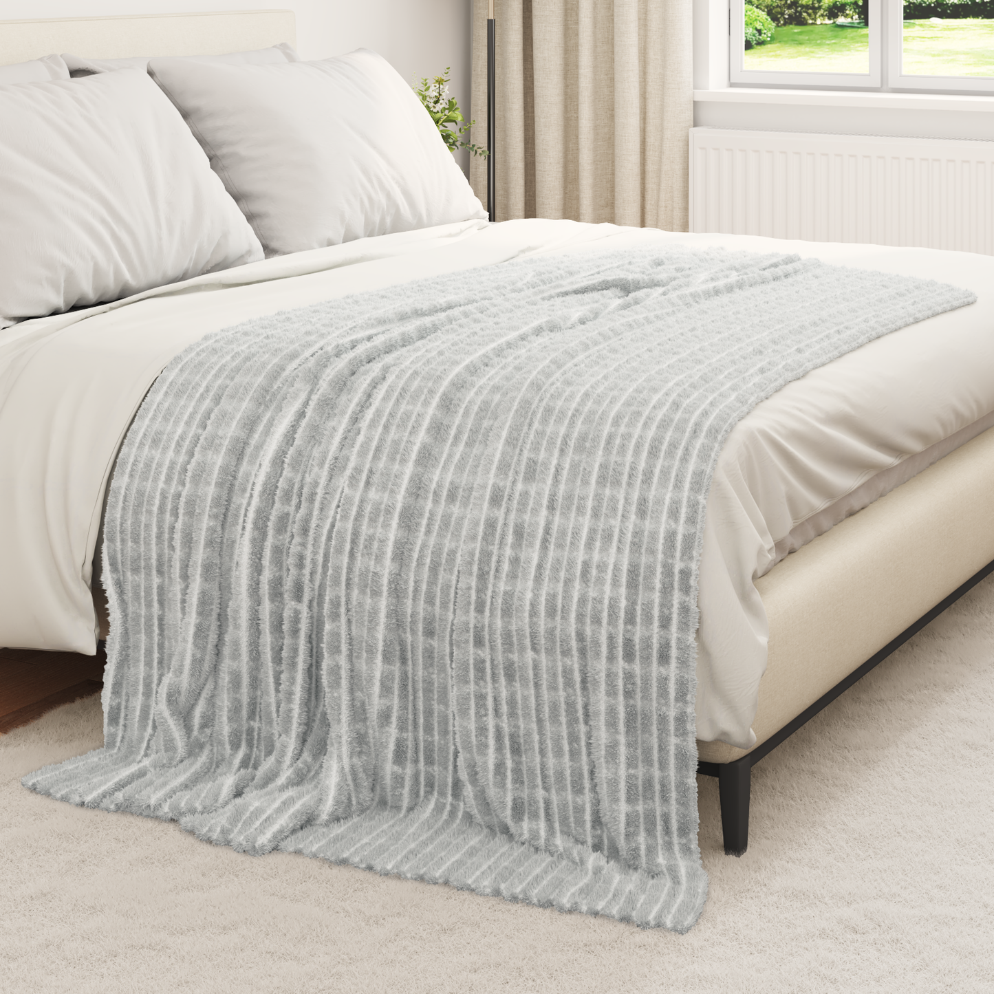 Apklotas Pilka 200 x 150 cm Flysas
