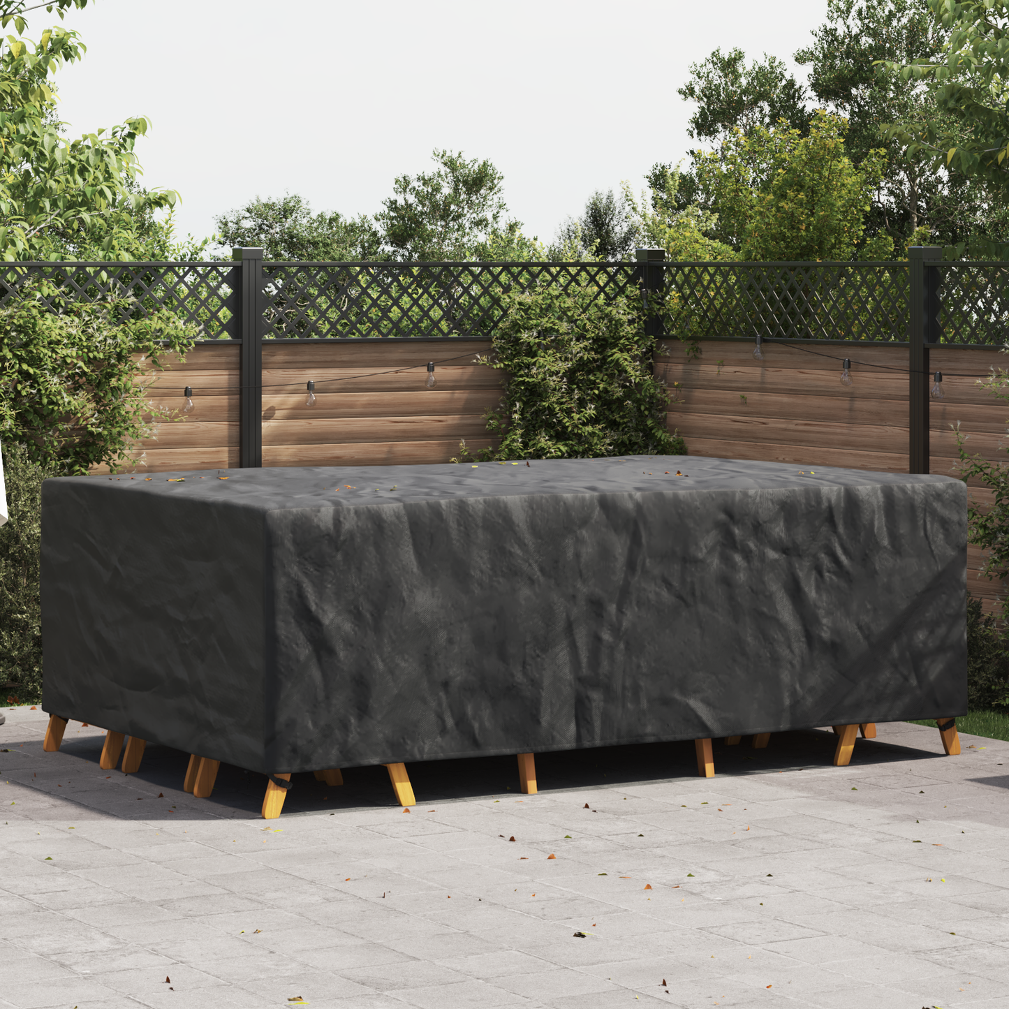 Lauko baldų uždangalas Juoda 300 x 200 x 90 cm 210D