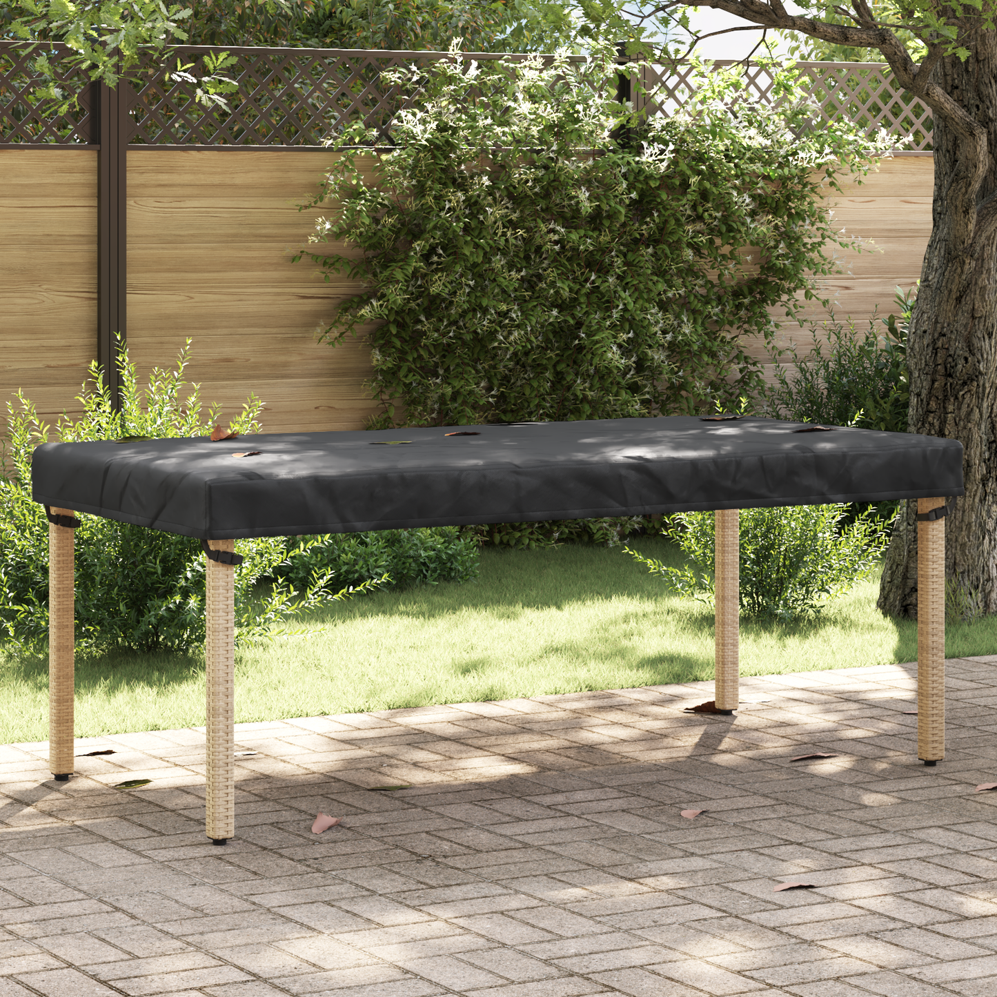 Lauko baldų uždangalas 202 x 102 x 15 cm 210D Oxford audinys