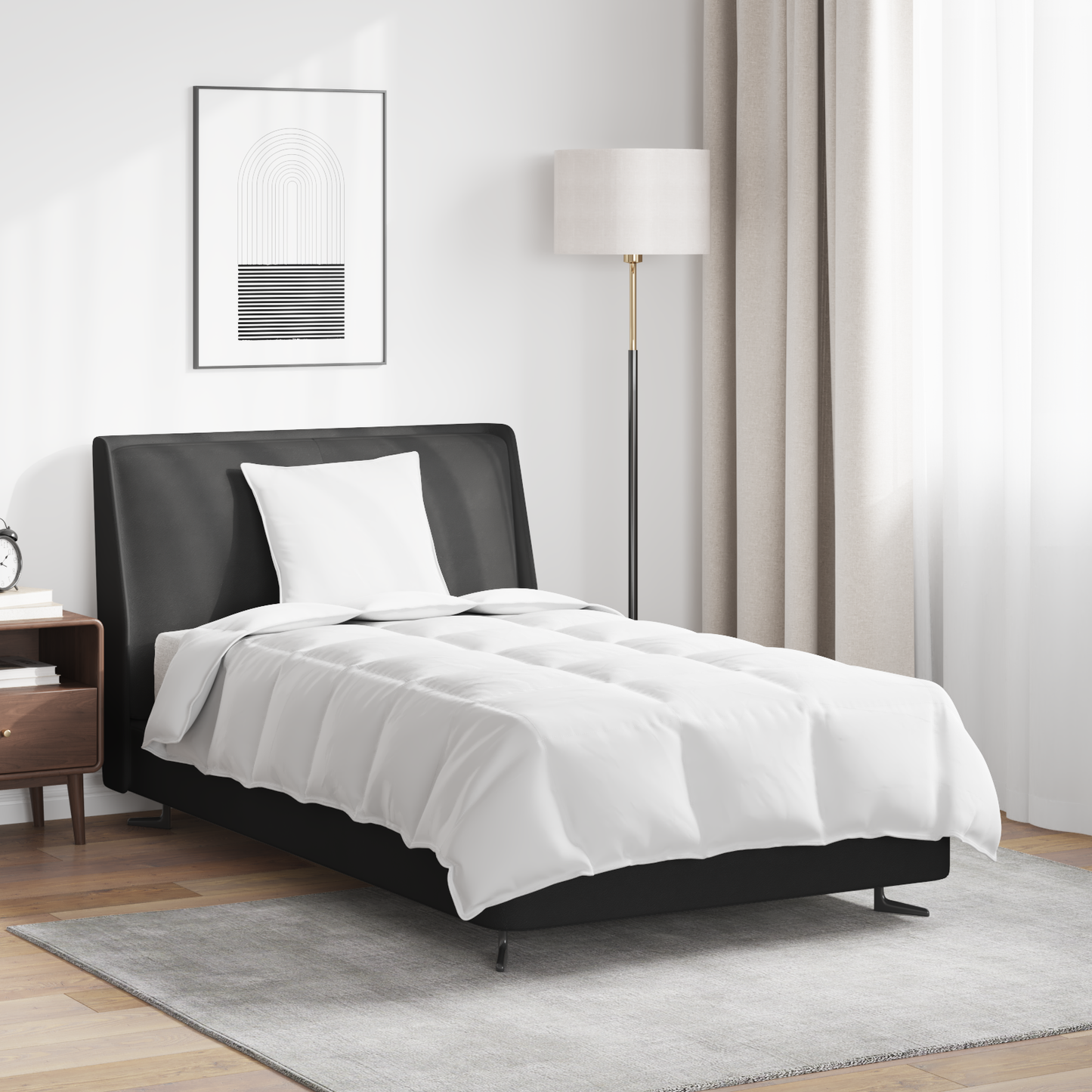 2-in-1 Antklodė su pagalve 2 pcs Balta Plunksna