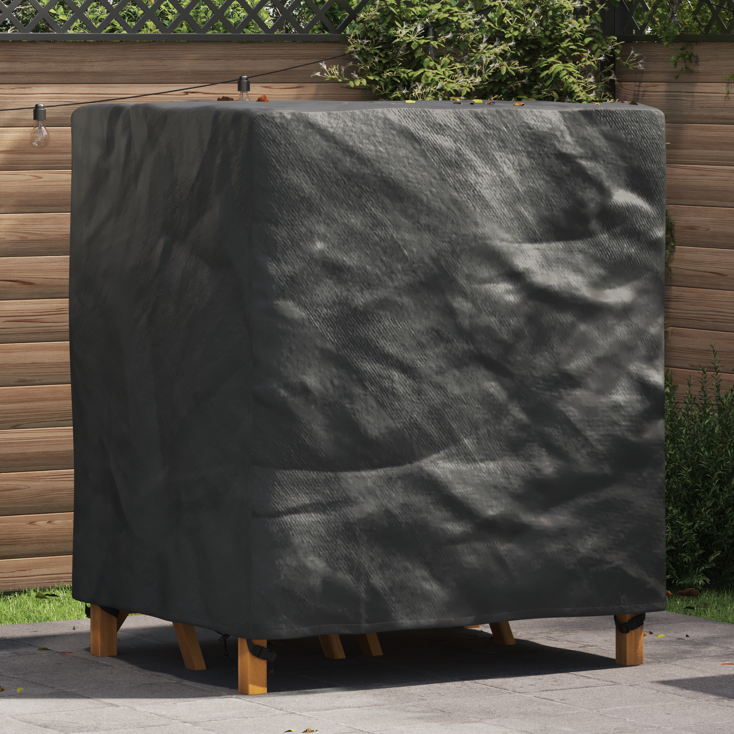 Lauko baldų uždangalas Juoda 116 x 100 x 120 cm 210D