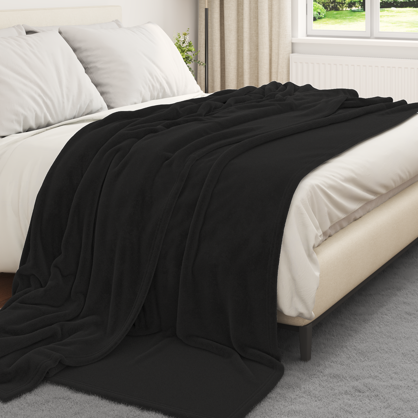 Mesti antklodės 6 pcs Juoda 240 x 270 cm Flysas
