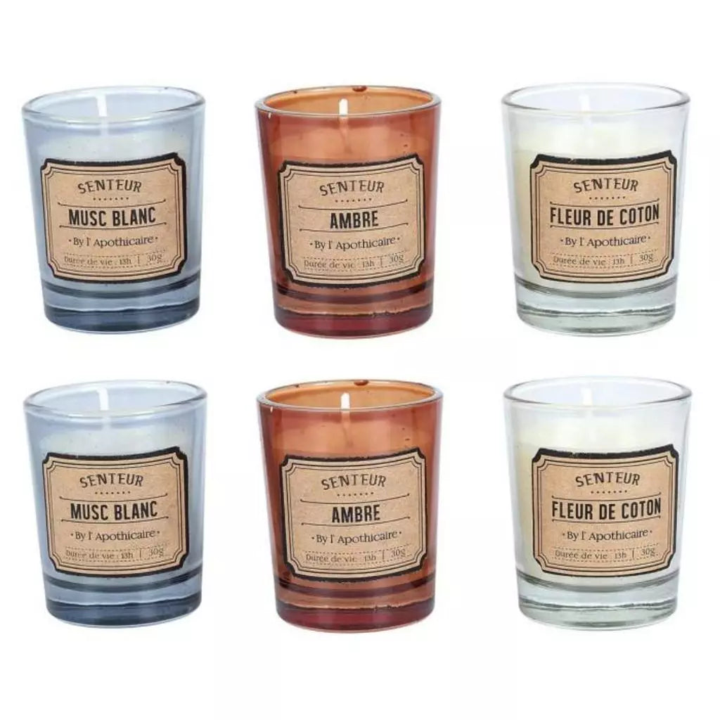 Kvapiųjų žvakių rinkinys L'apothicaire  (6 vnt.)