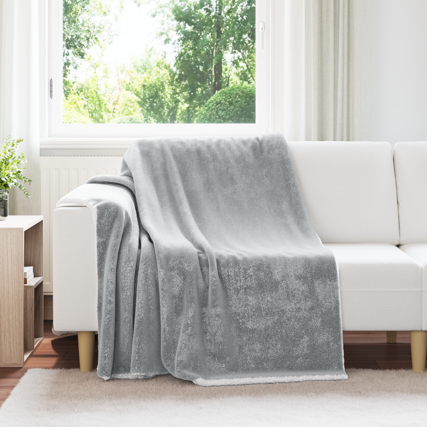 Apklotas Pilka 150 x 200 cm Flysas