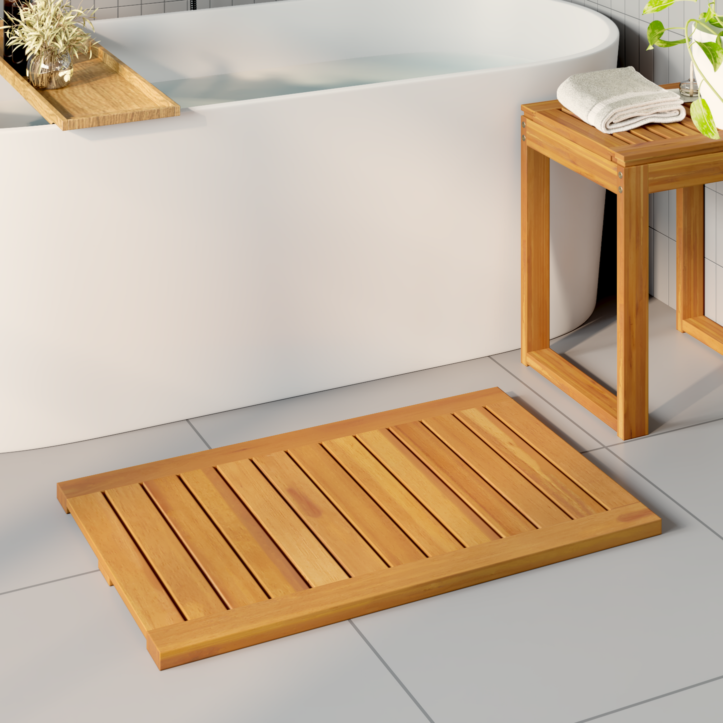 Badematte Paprastas Ruda 80 x 50 cm Medis