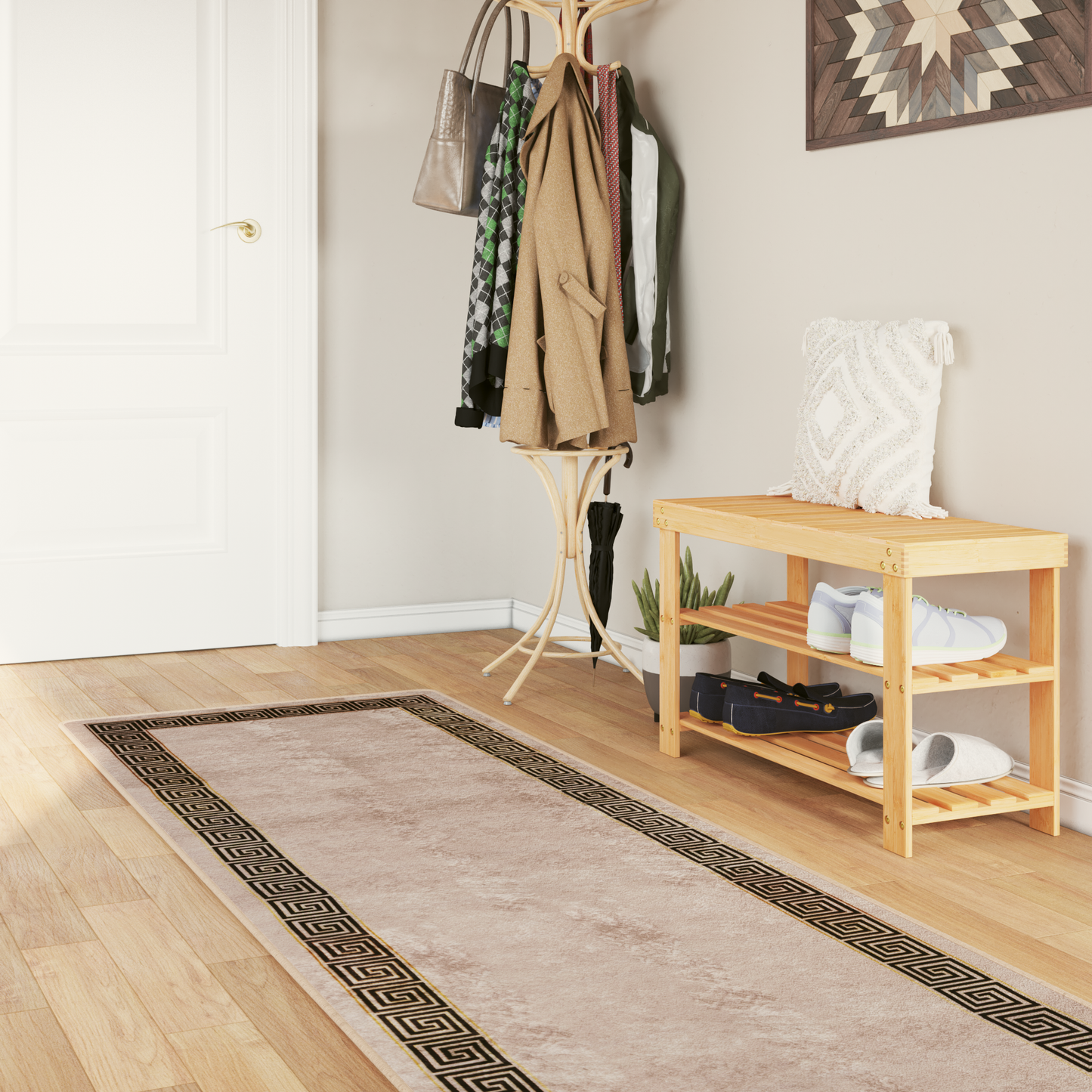 Kilimėlis MARSA Juodas 80 x 400 cm Poliesteris ir PVC