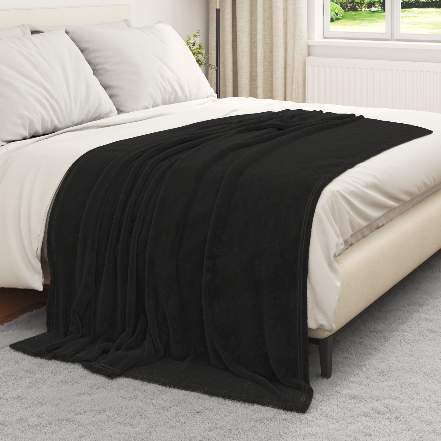 Mesti antklodės 6 pcs Juoda 150 x 200 cm Flysas