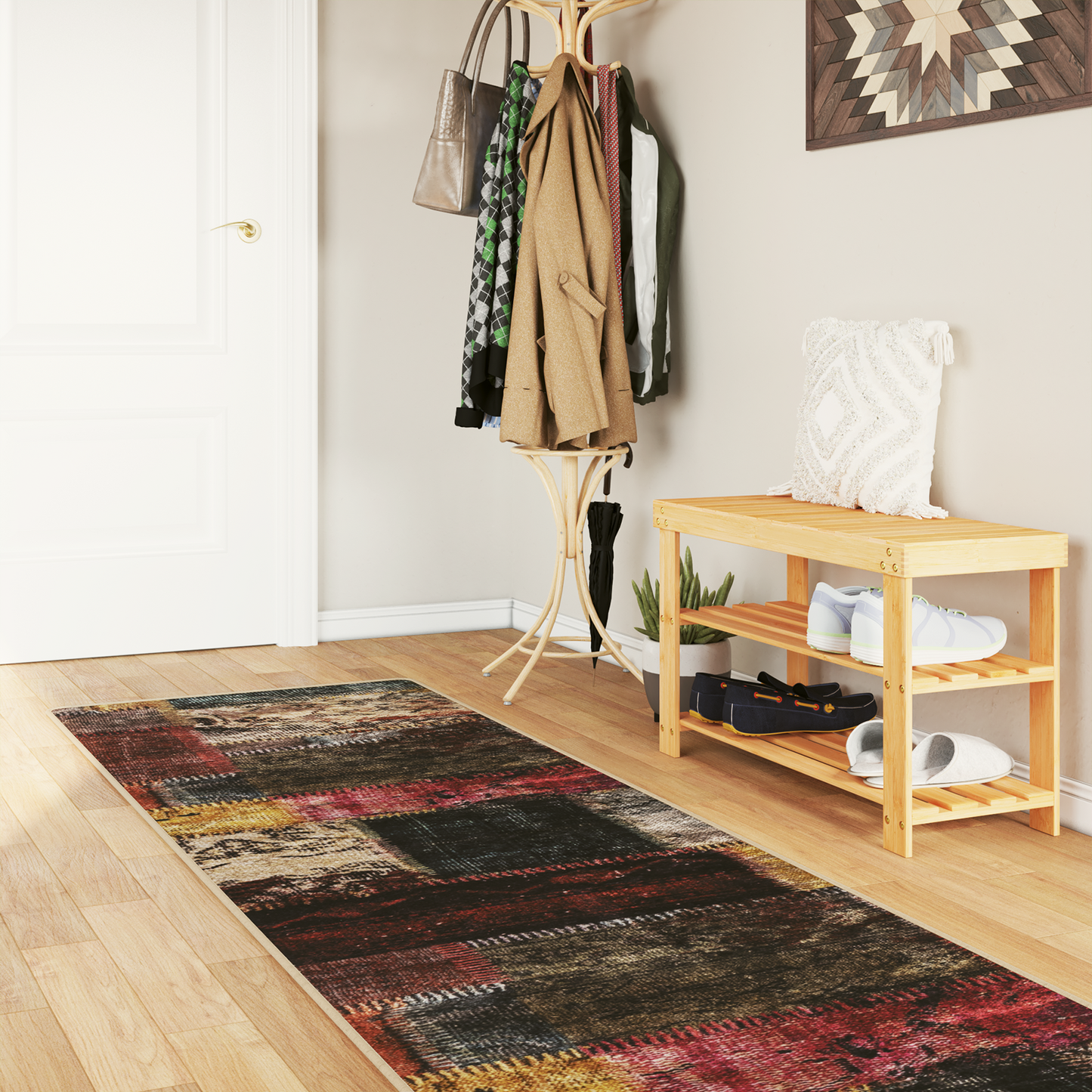 Kilimėlis MARSA Įvairiaspalvis 350 x 100 cm Poliesteris ir PVC