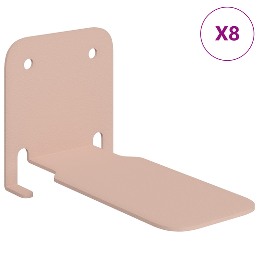 Plūduriuojanti lentyna 8 pcs Rožinė 6 x 10,8 x 6,6 cm