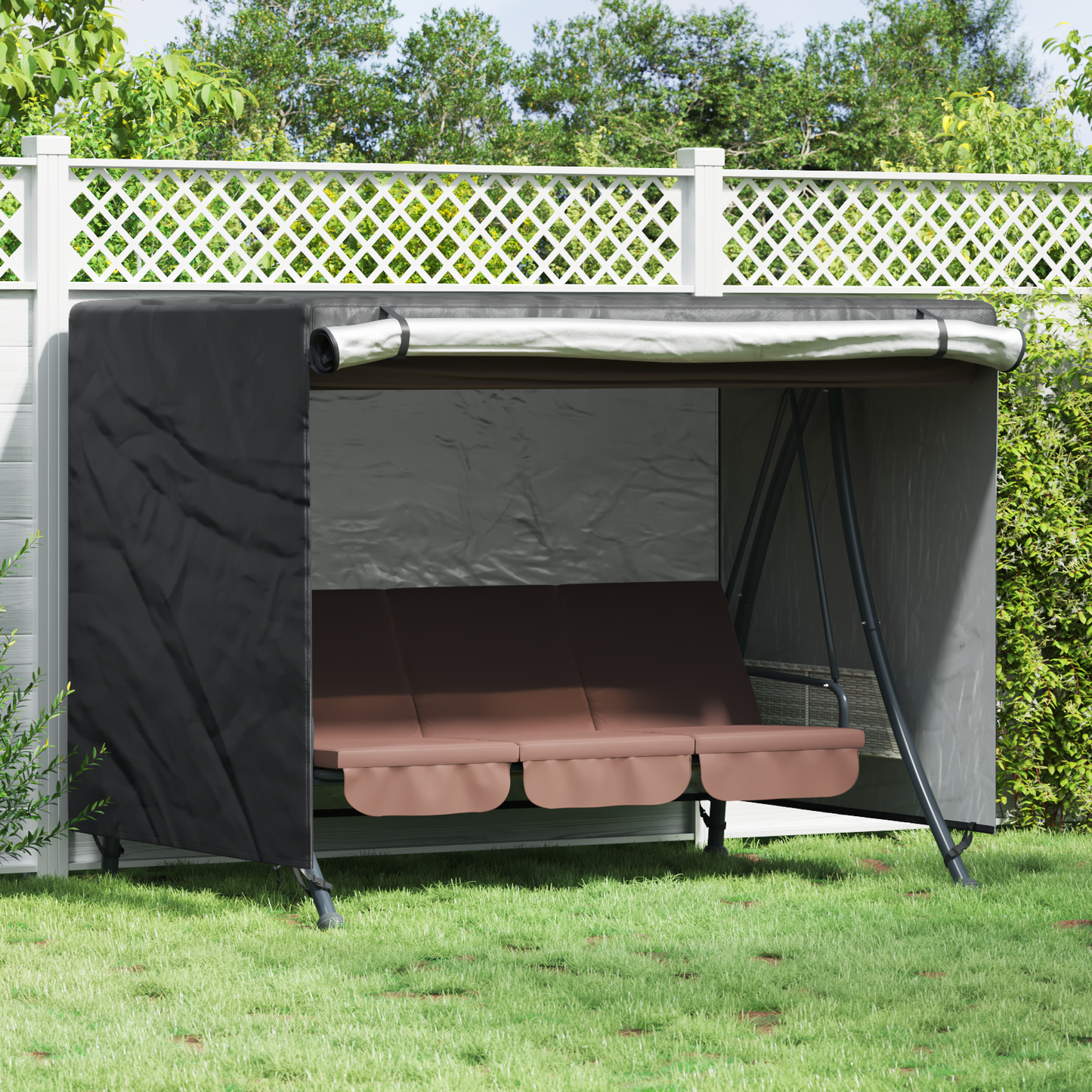 Lauko sūpynių uždangalas 220 x 150 x 150 cm 210D Oxford audinys