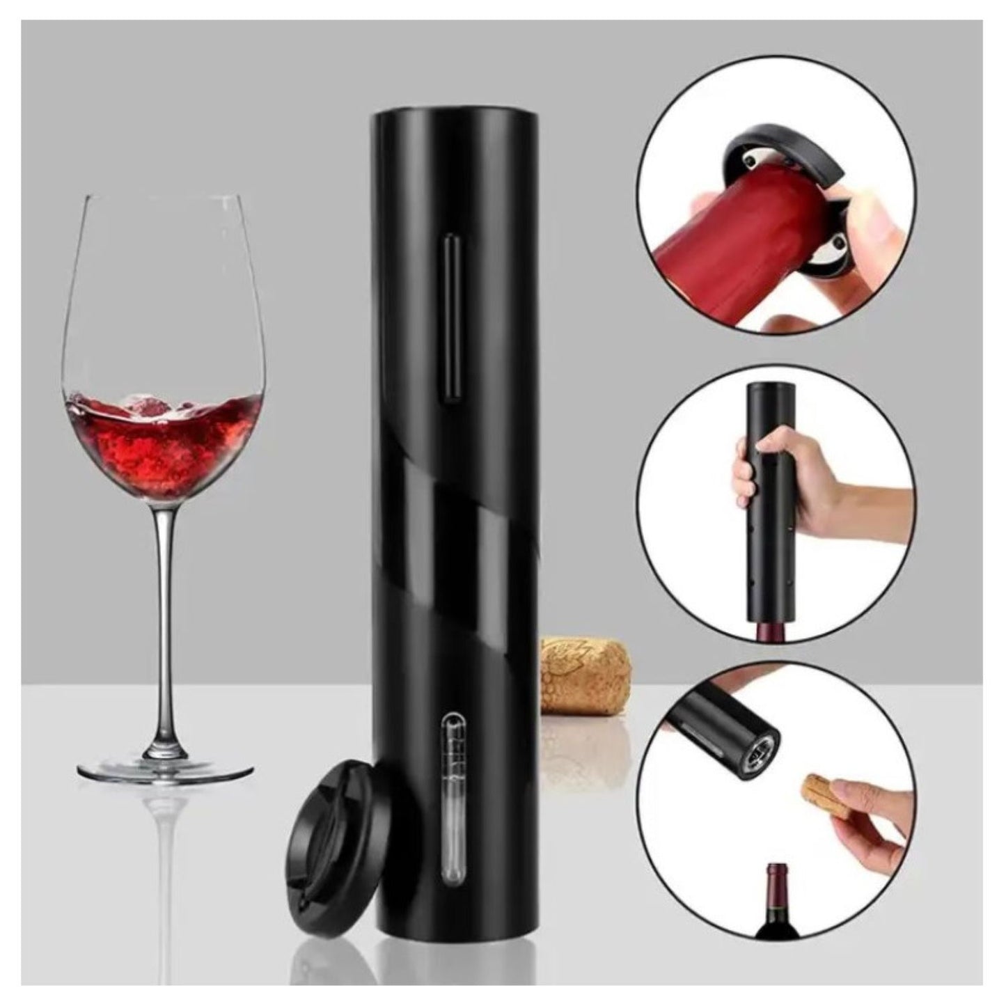 Elektrinis kamščiatraukis vyno buteliams