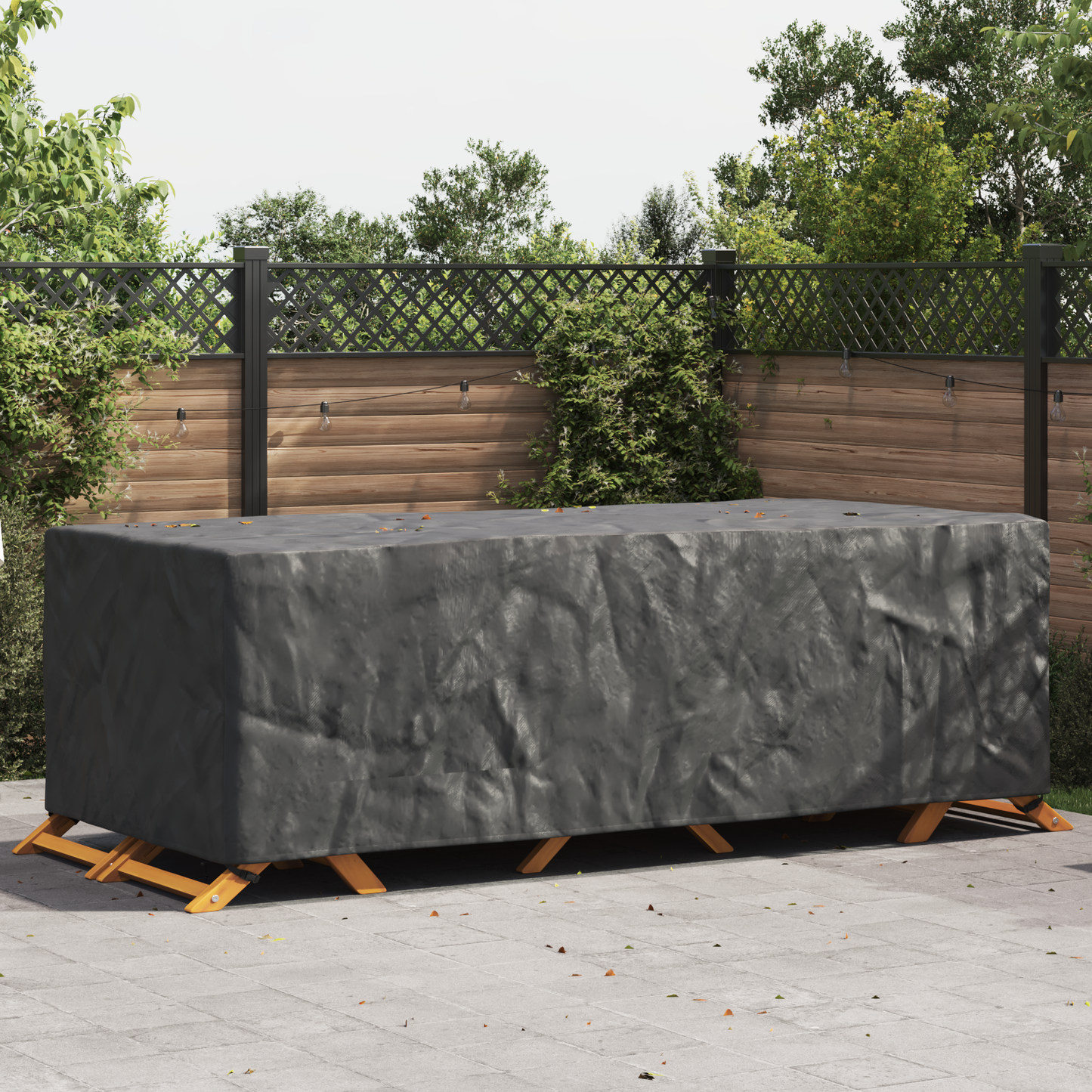 Lauko baldų uždangalas Juoda 300 x 140 x 90 cm 210D