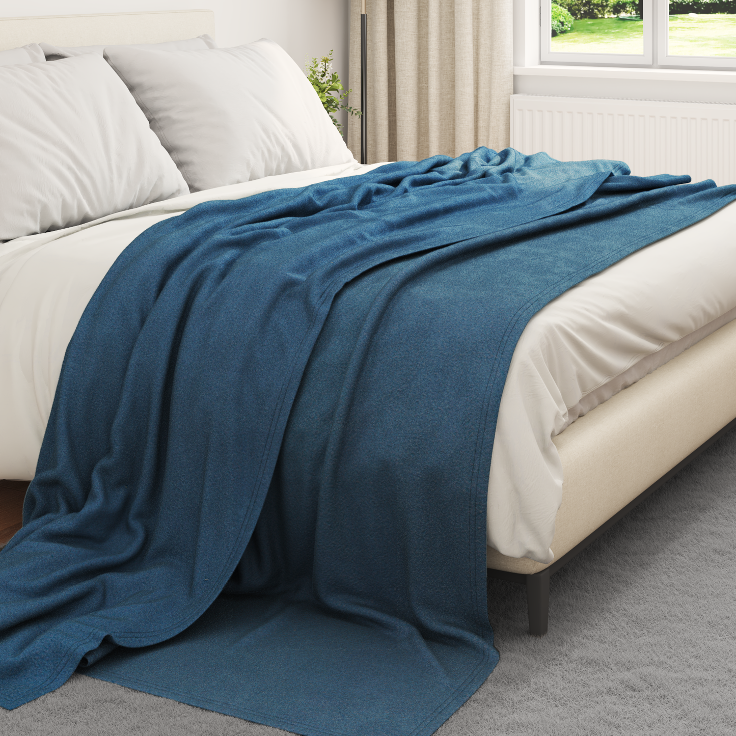 Mesti antklodės 24 pcs Jūrinė mėlyna 270 x 240 cm Flysas