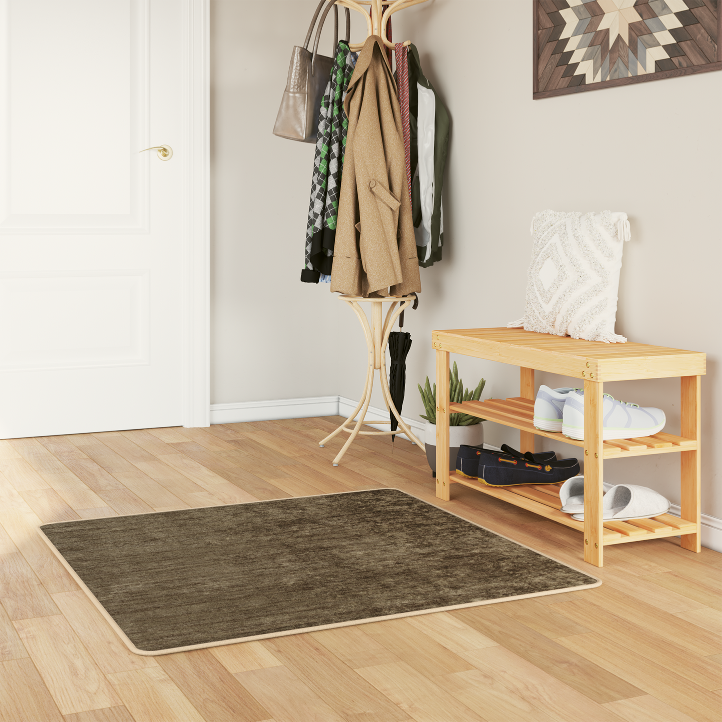 Kilimėlis MARSA Miško Žalia 100 x 100 cm Poliesteris ir PVC