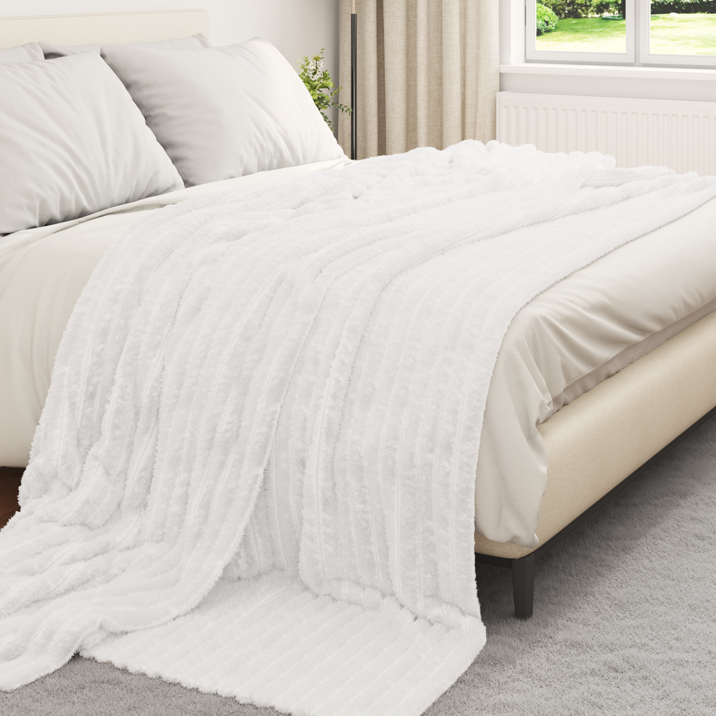 Mesti antklodės 6 pcs Balta 240 x 220 cm Flysas