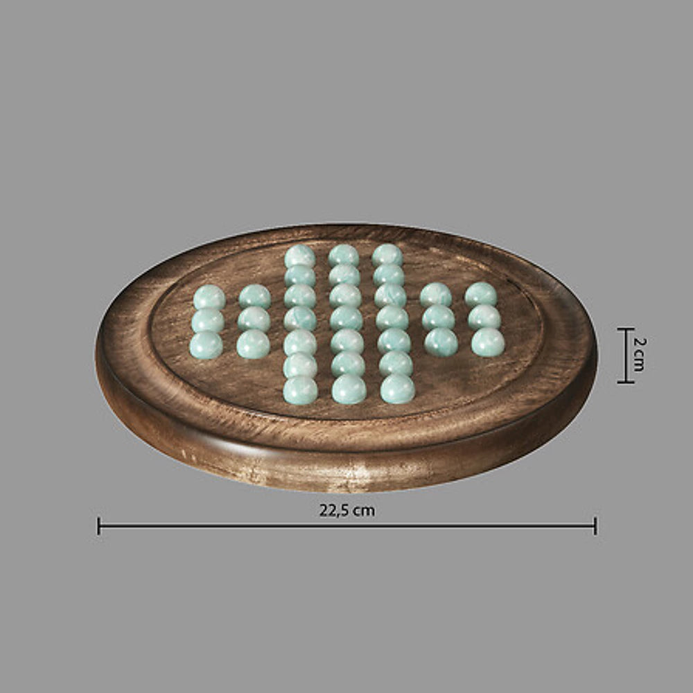 Soliteris (Mango mediena ir spalvotas stiklas, Ø22 cm)