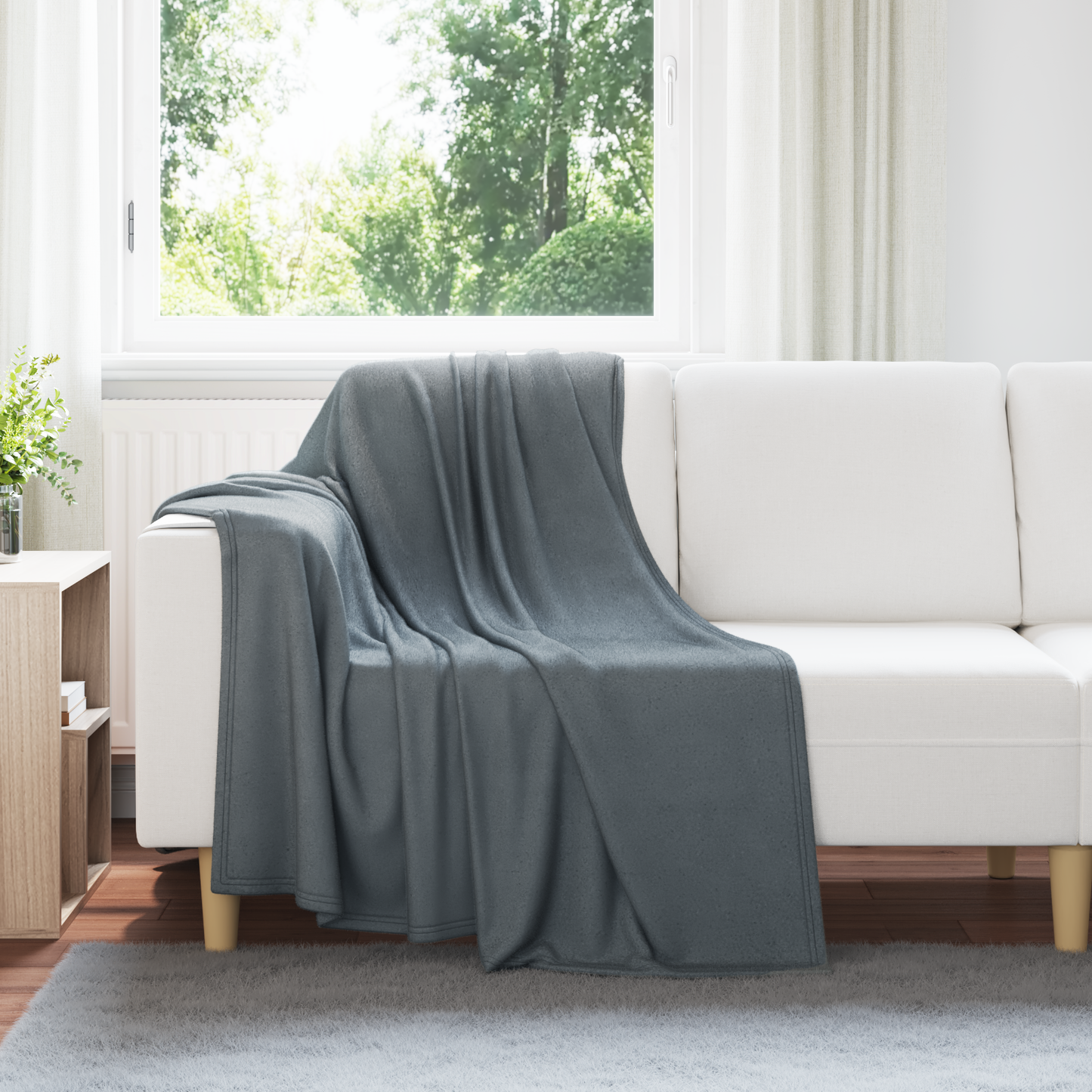 Mesti antklodės 6 pcs Tamsiai pilka 170 x 130 cm Flysas