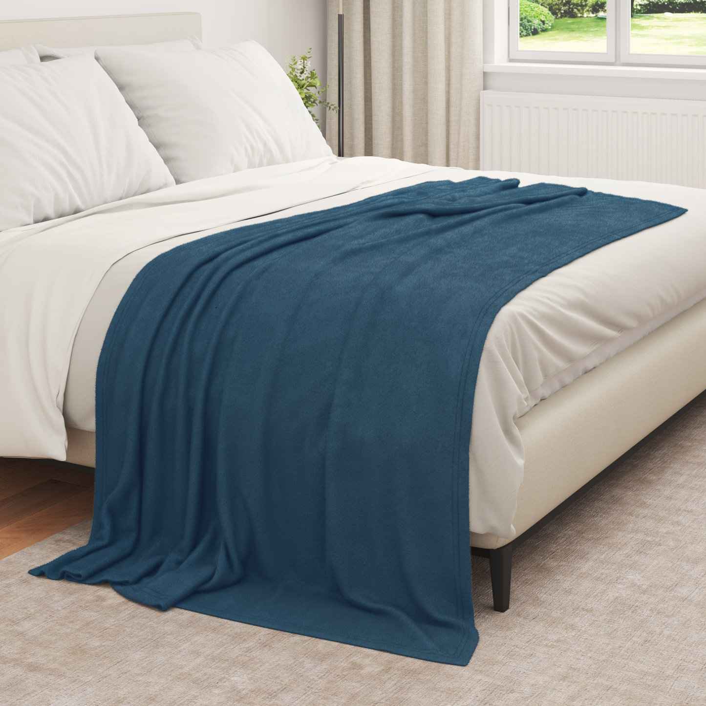 Mesti antklodės 6 pcs Jūrinė mėlyna 210 x 140 cm Flysas