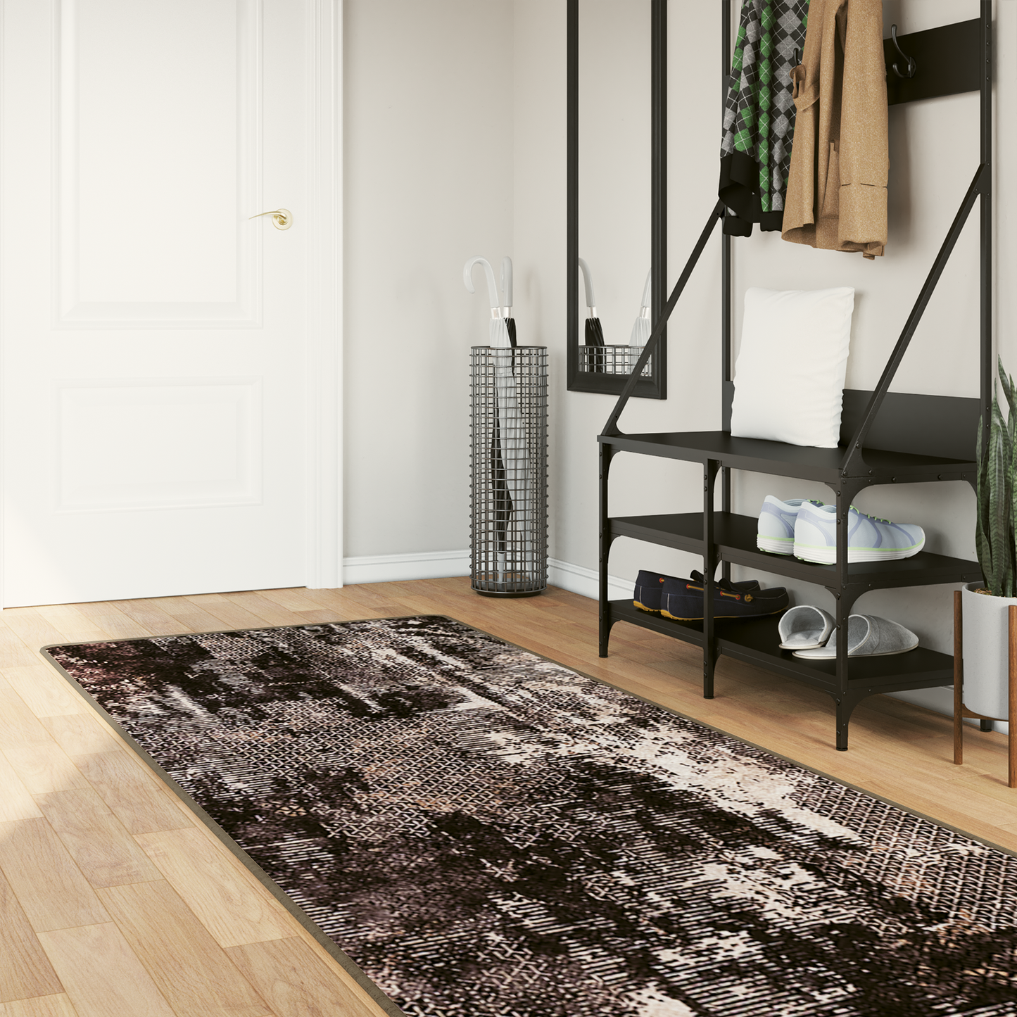 Kilimėlis MARSA Juodas 80 x 350 cm Poliesteris ir PVC