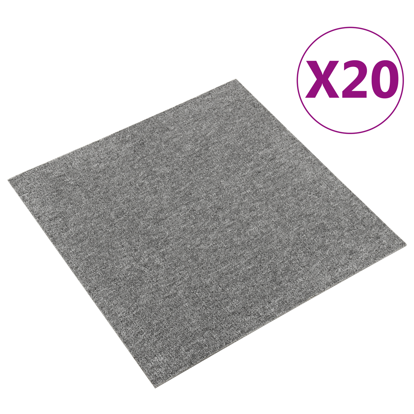 Kilimas 20 pcs Pilka 50 x 50 cm 100% polipropileno