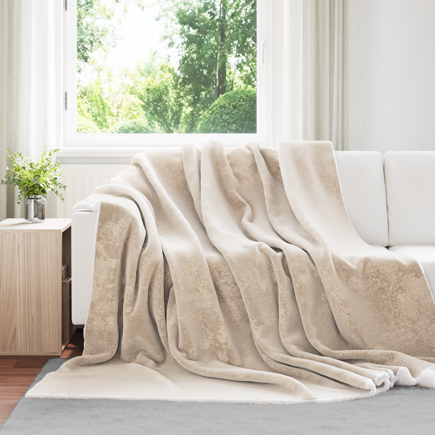 Apklotas Smėlio 240 x 270 cm Flysas